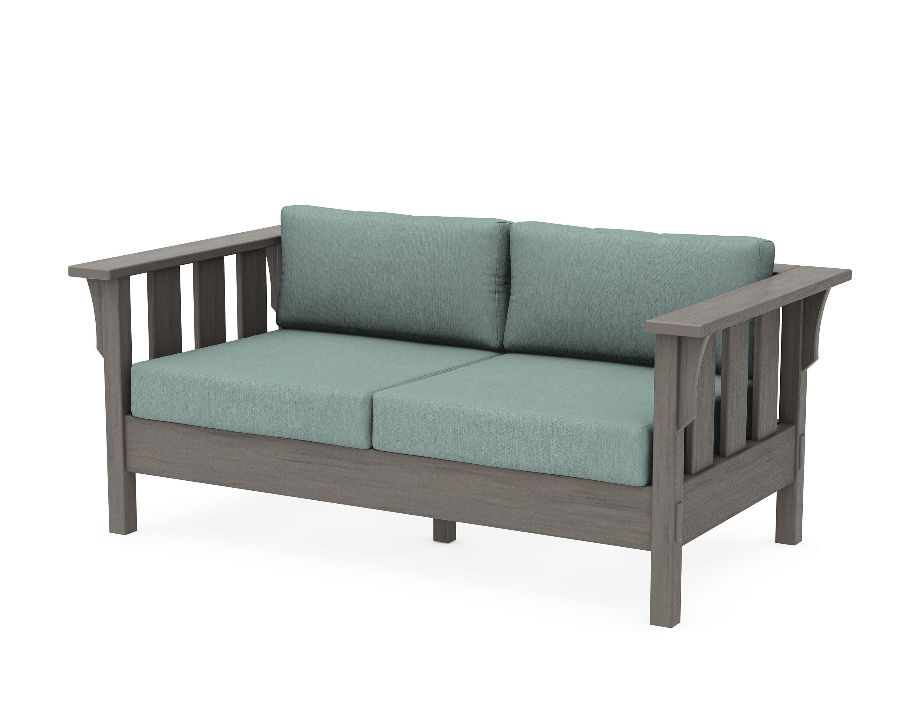 Acadia Deep Seating Loveseat in Driftwood / Glacier Spa