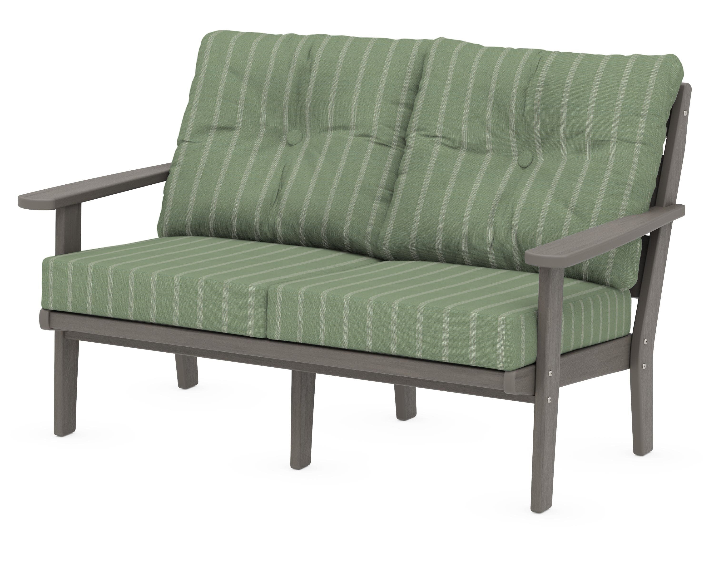 Lakeside Deep Seating Loveseat in Driftwood / Unwind Rainwashed