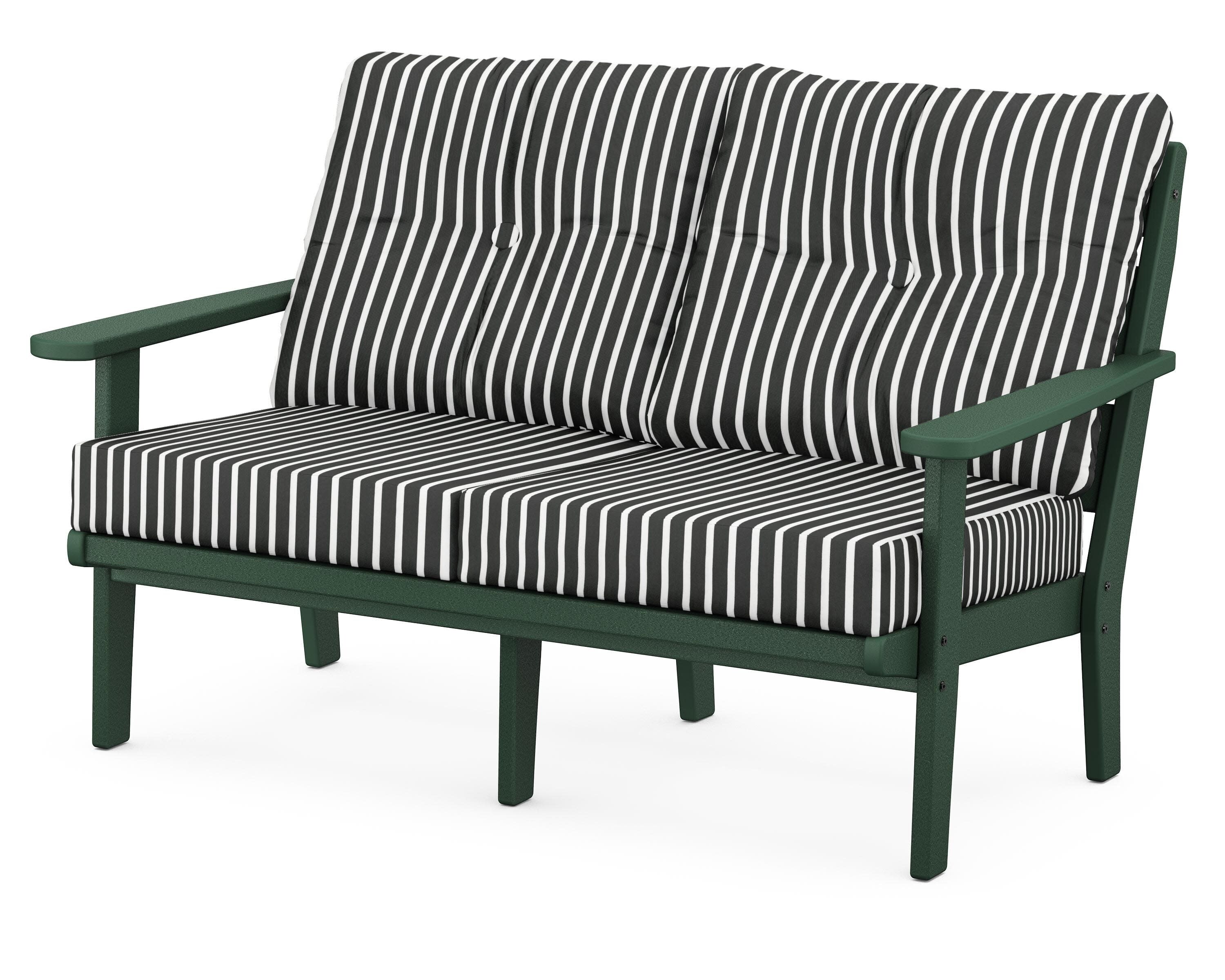 Lakeside Deep Seating Loveseat in Green / Shore Classic