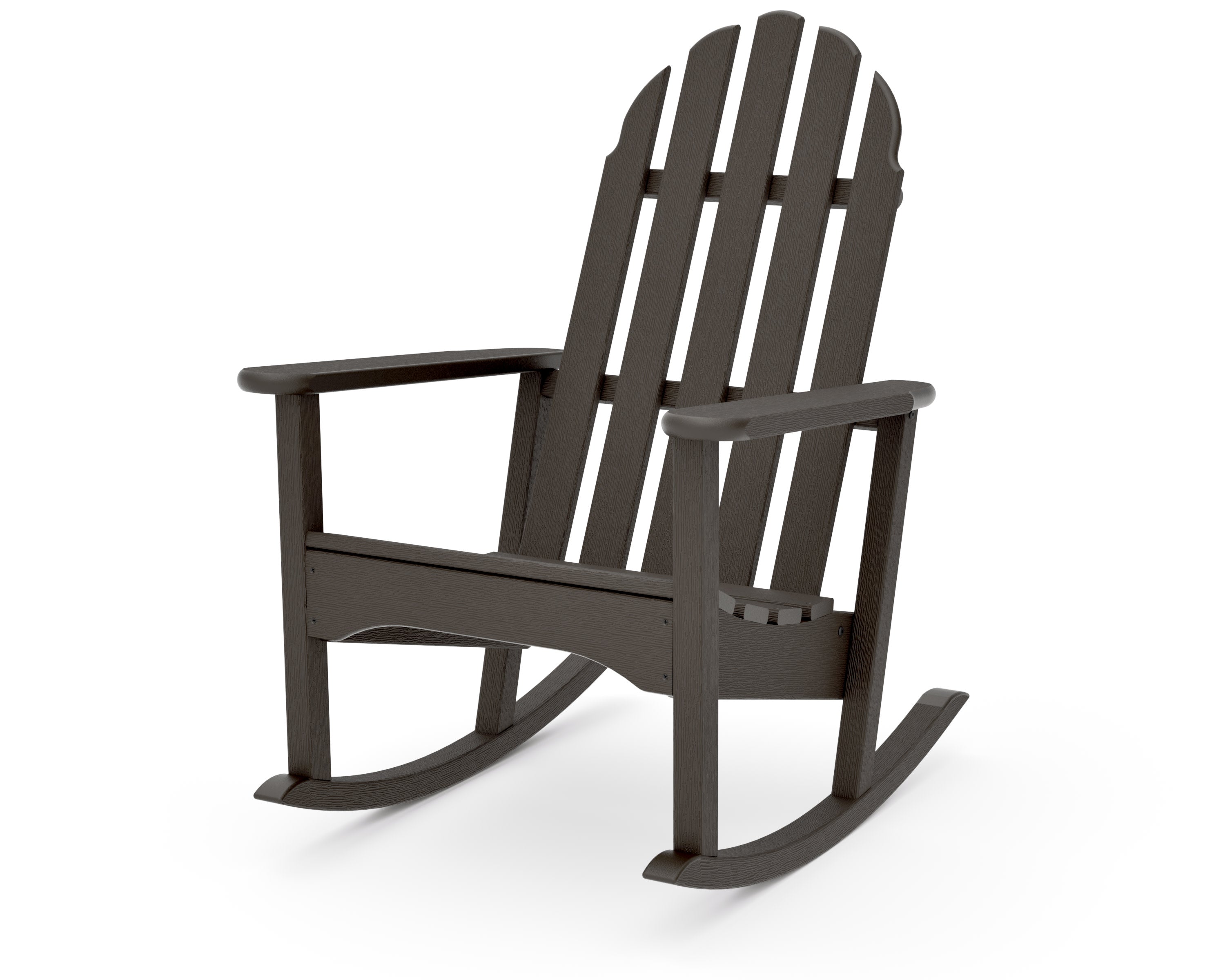 Classic Adirondack Rocking Chair in Vintage Coffee