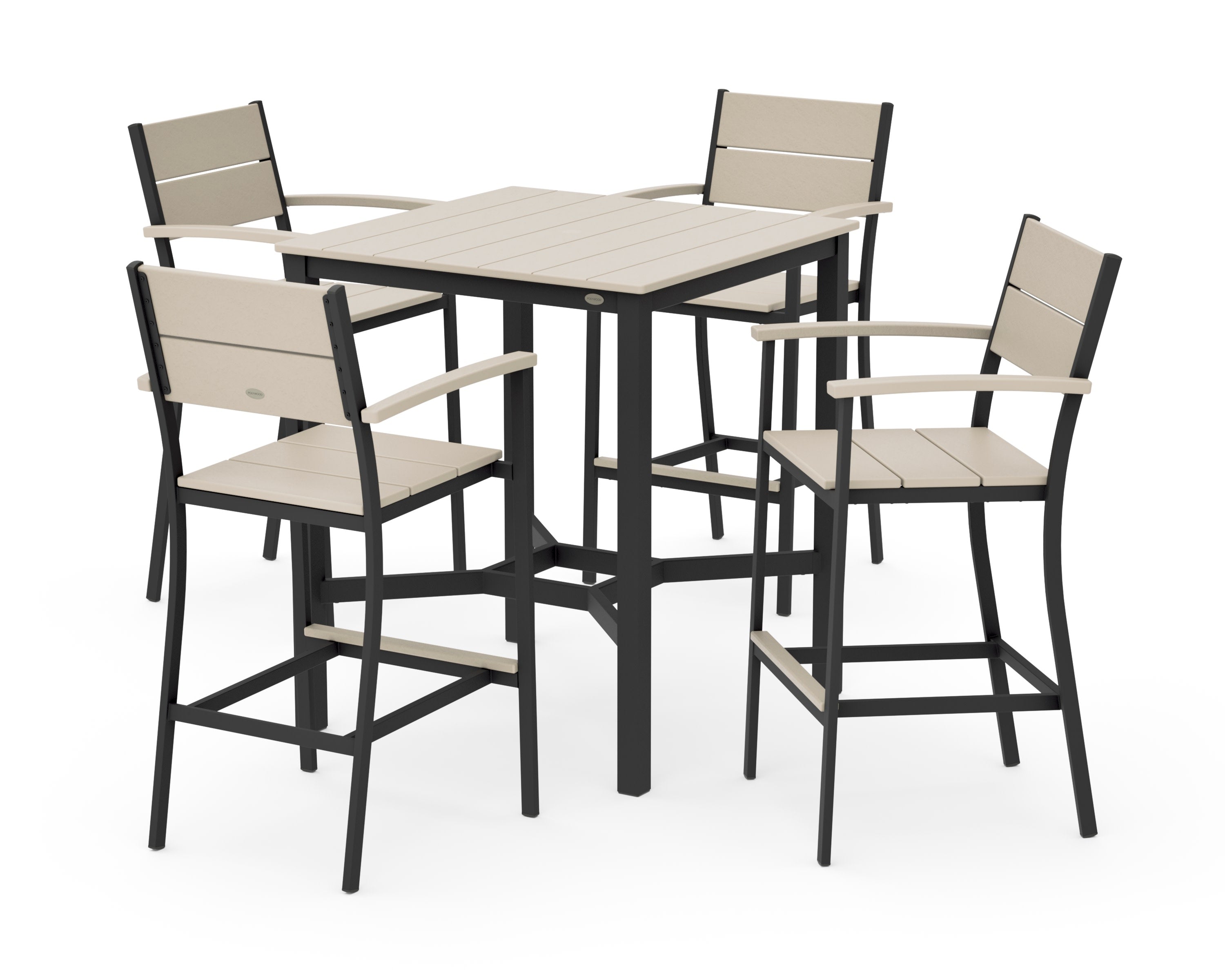 Main Street 5-Piece Bar Set in Black / Sand