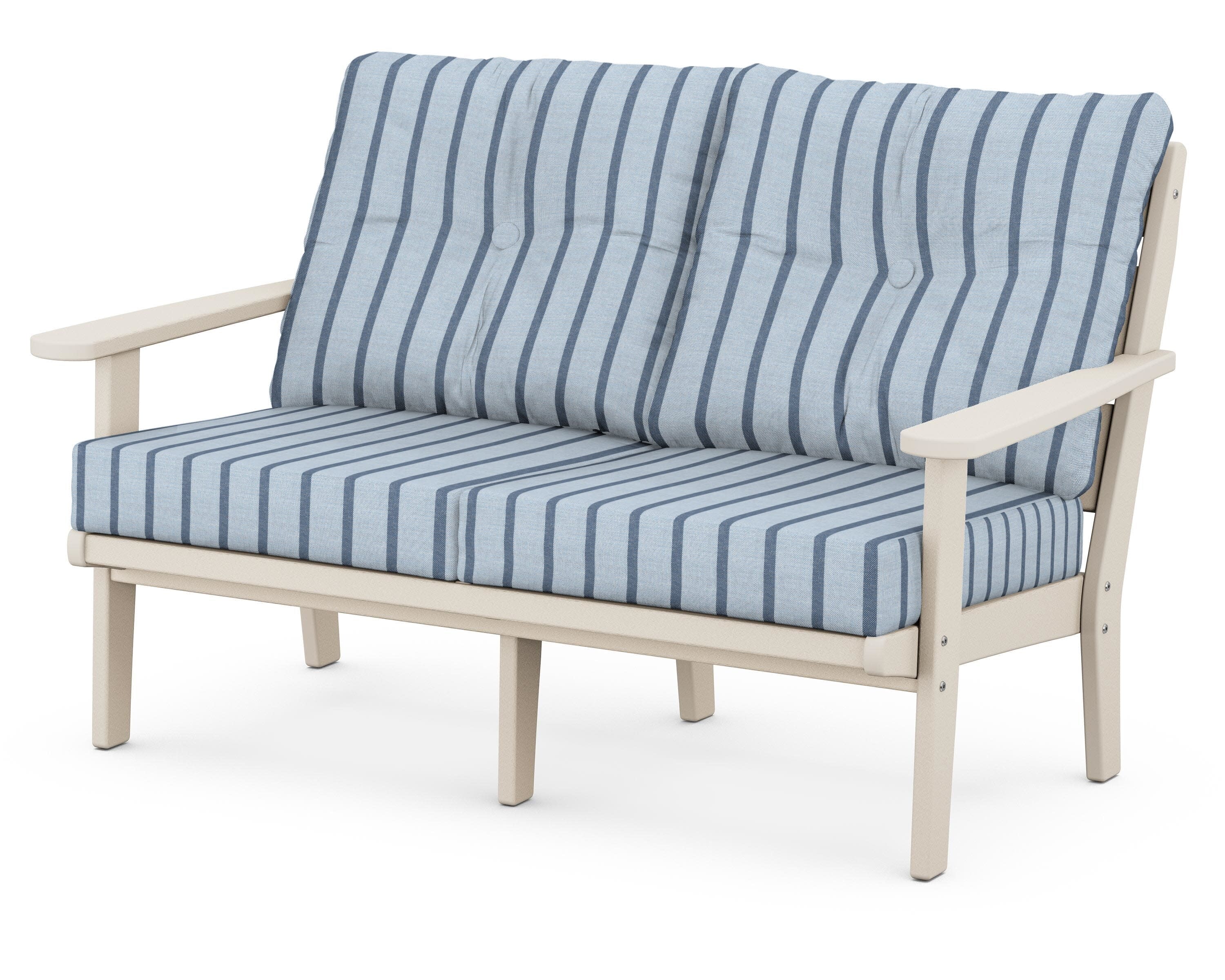 Lakeside Deep Seating Loveseat in Sand / Unwind Sky