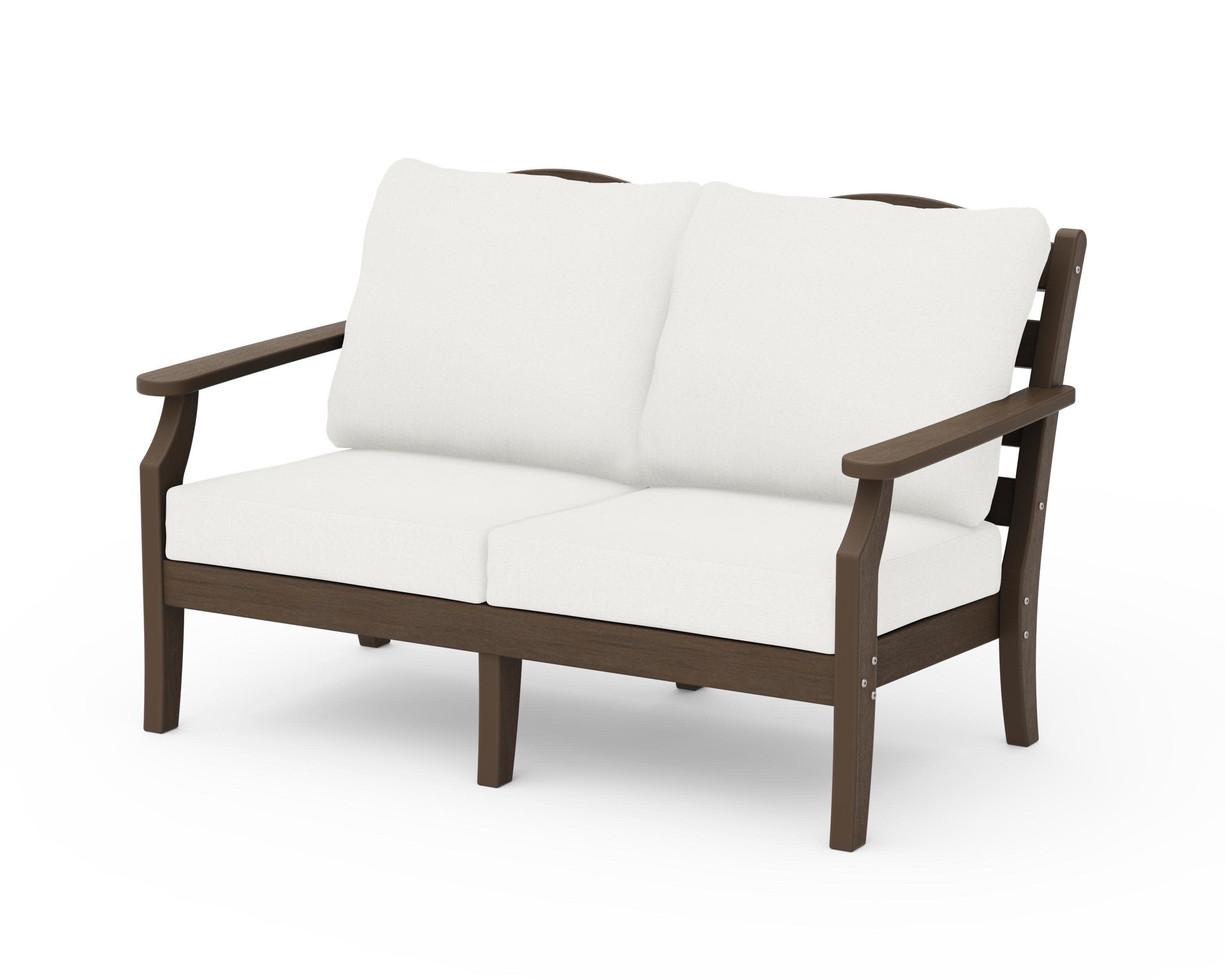 Savannah Deep Seating Loveseat in Kona / Natural Linen