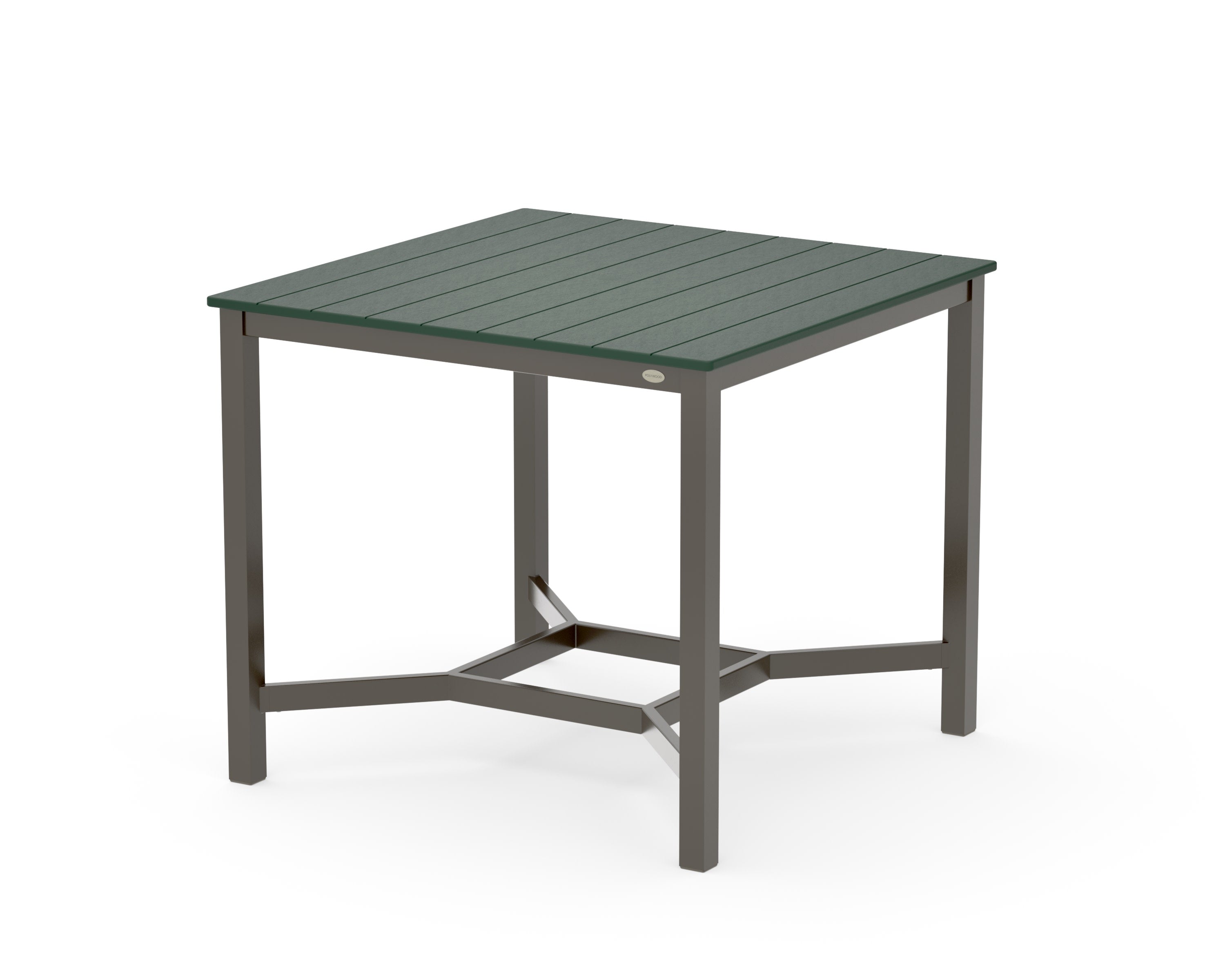Main Street 42 x 42 Counter Table in Bronze / Green