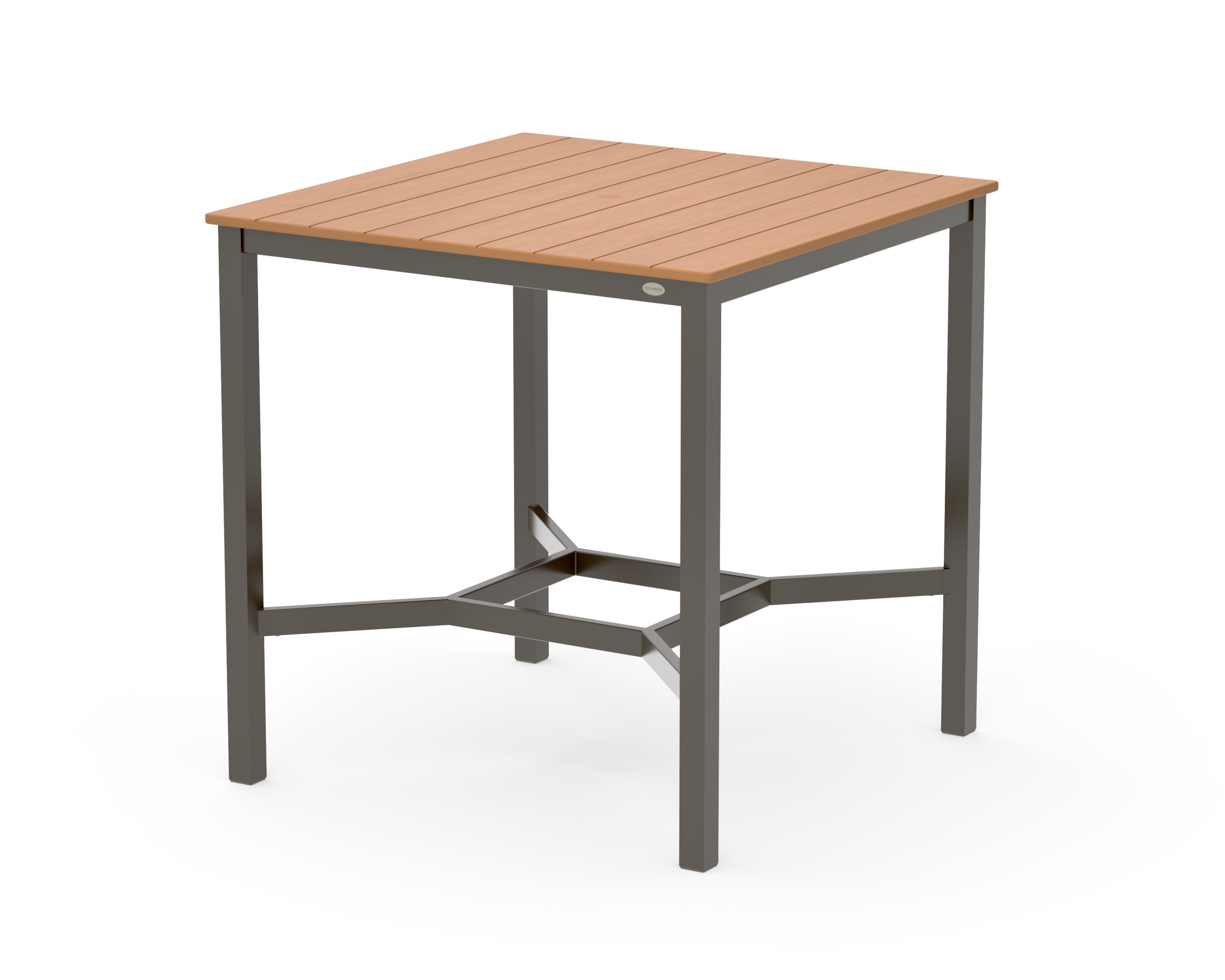 Main Street 42 x 42 Bar Table in Bronze / Natural