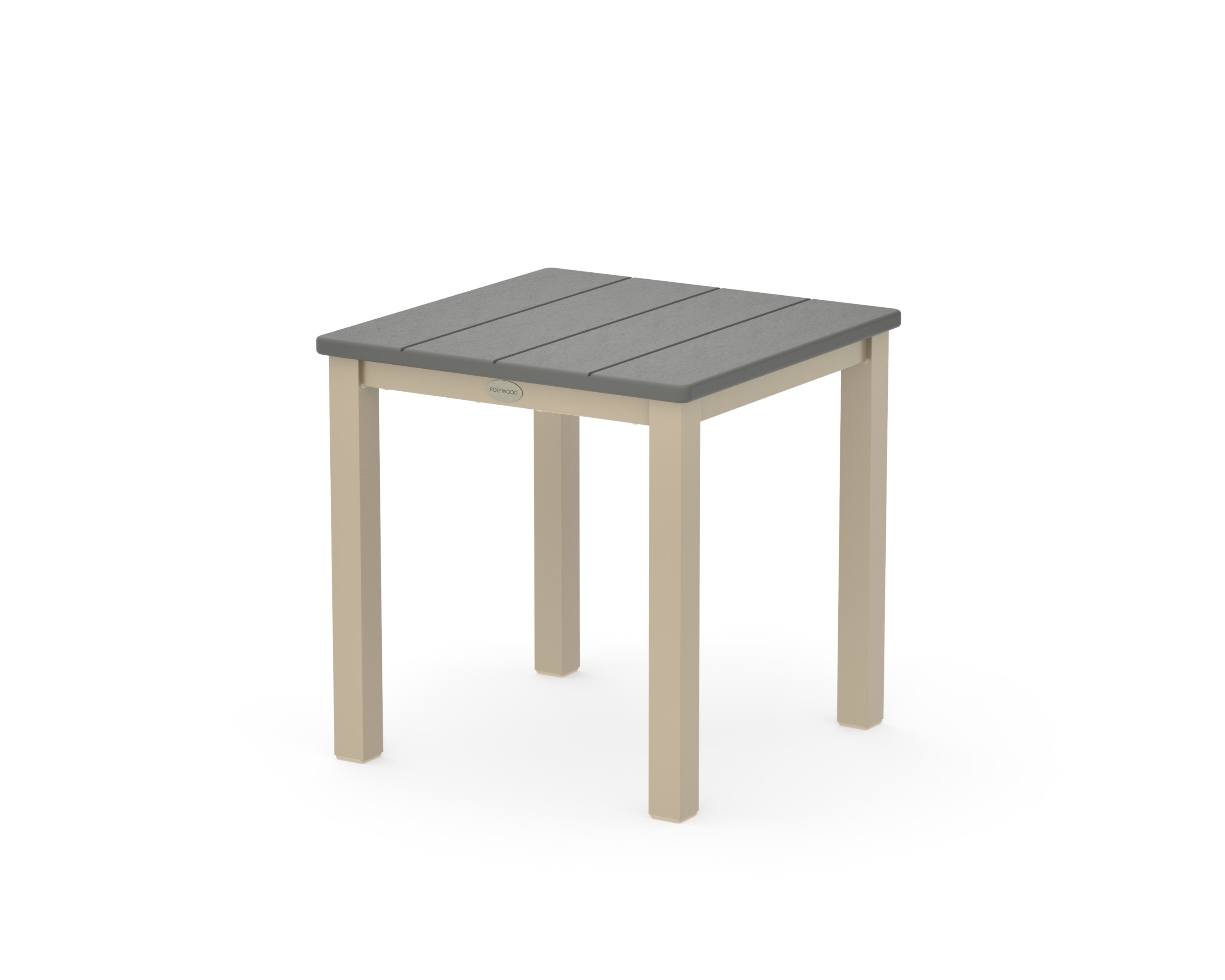 Main Street 18" Side Table in Sand / Slate Grey
