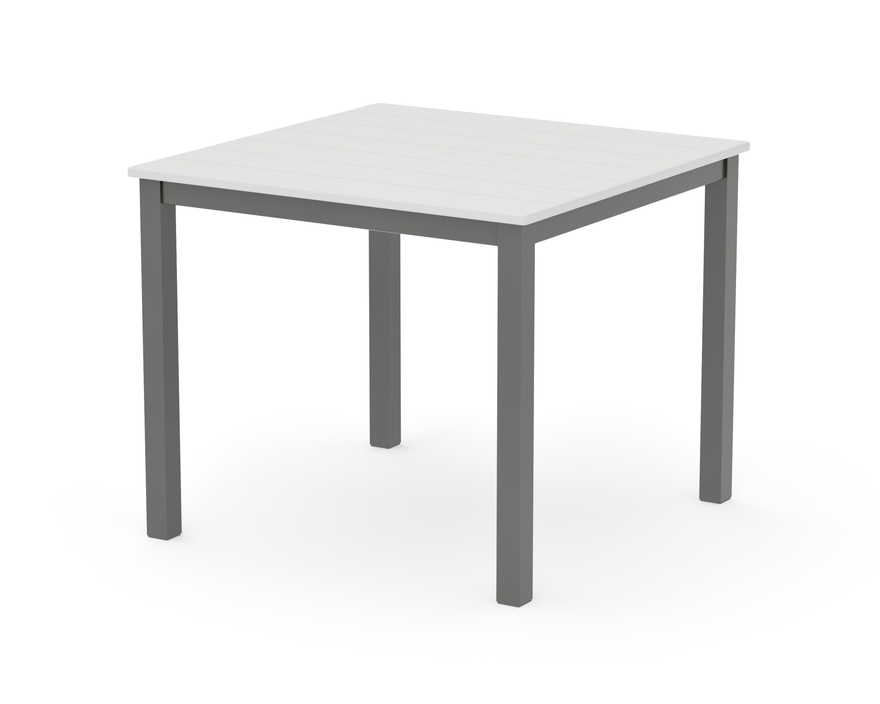 Main Street 36" x 36" Dining Table in Charcoal / Vintage White