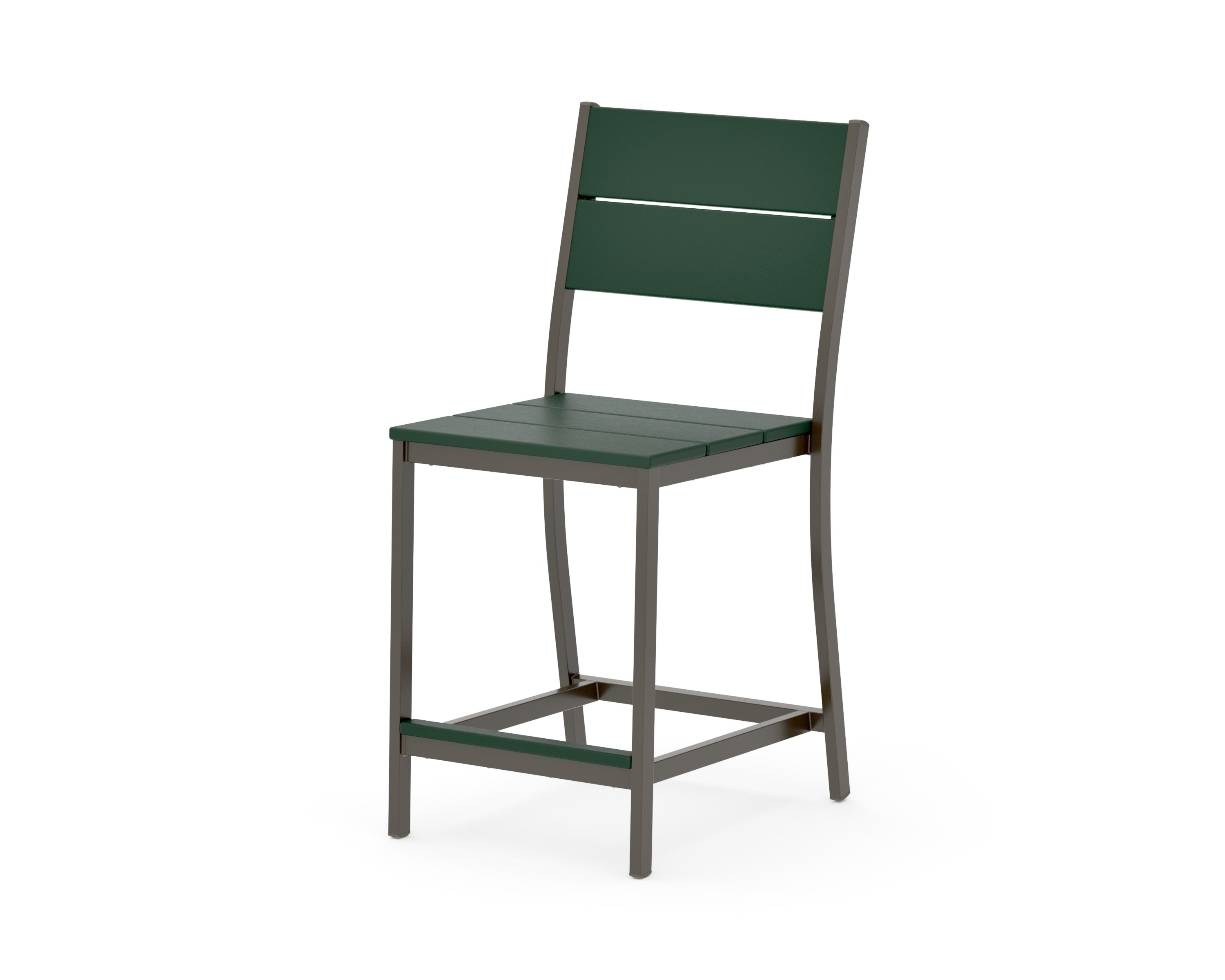 Main Street Counter Side Chair in Bronze / Green