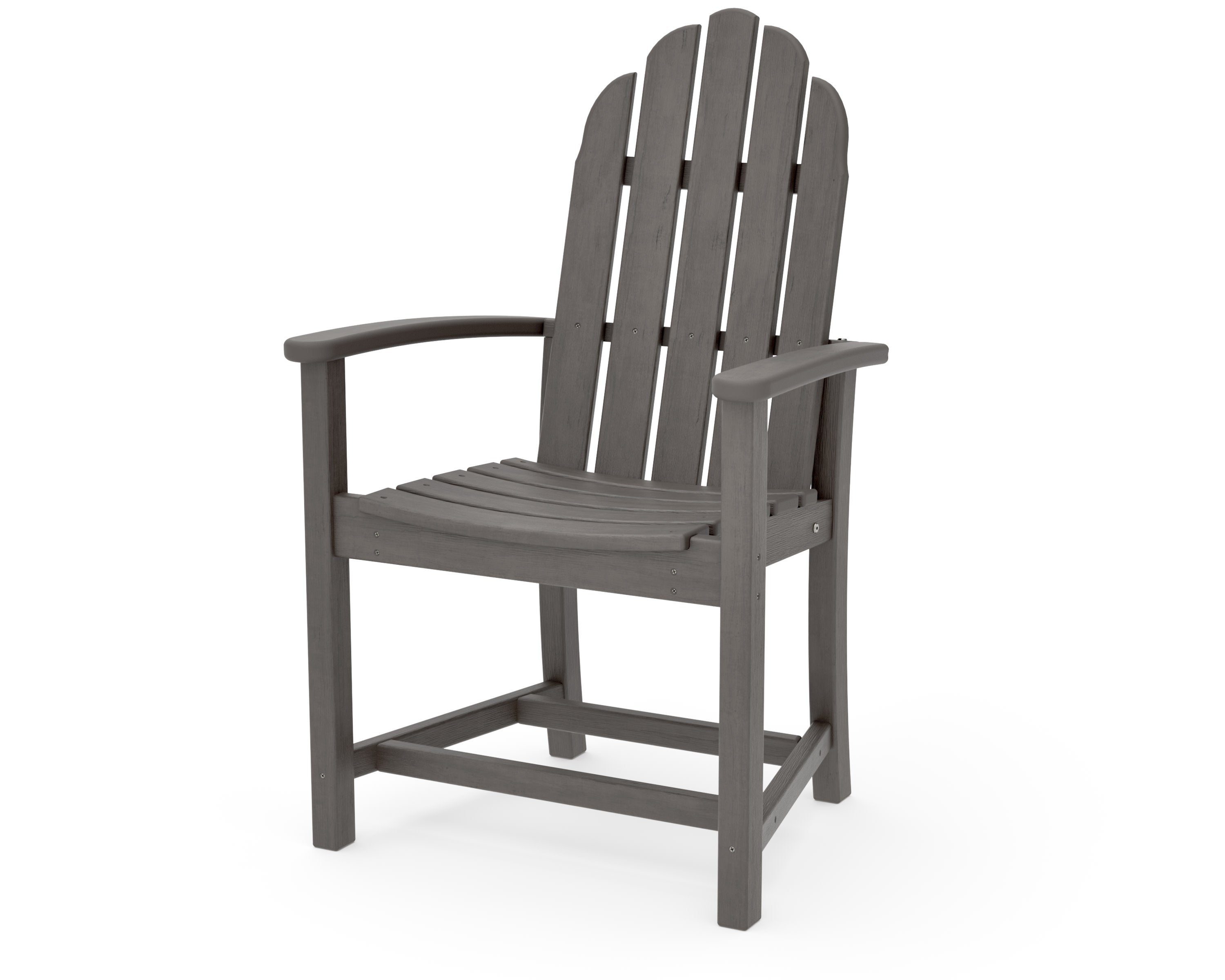 Classic Upright Adirondack Chair in Driftwood