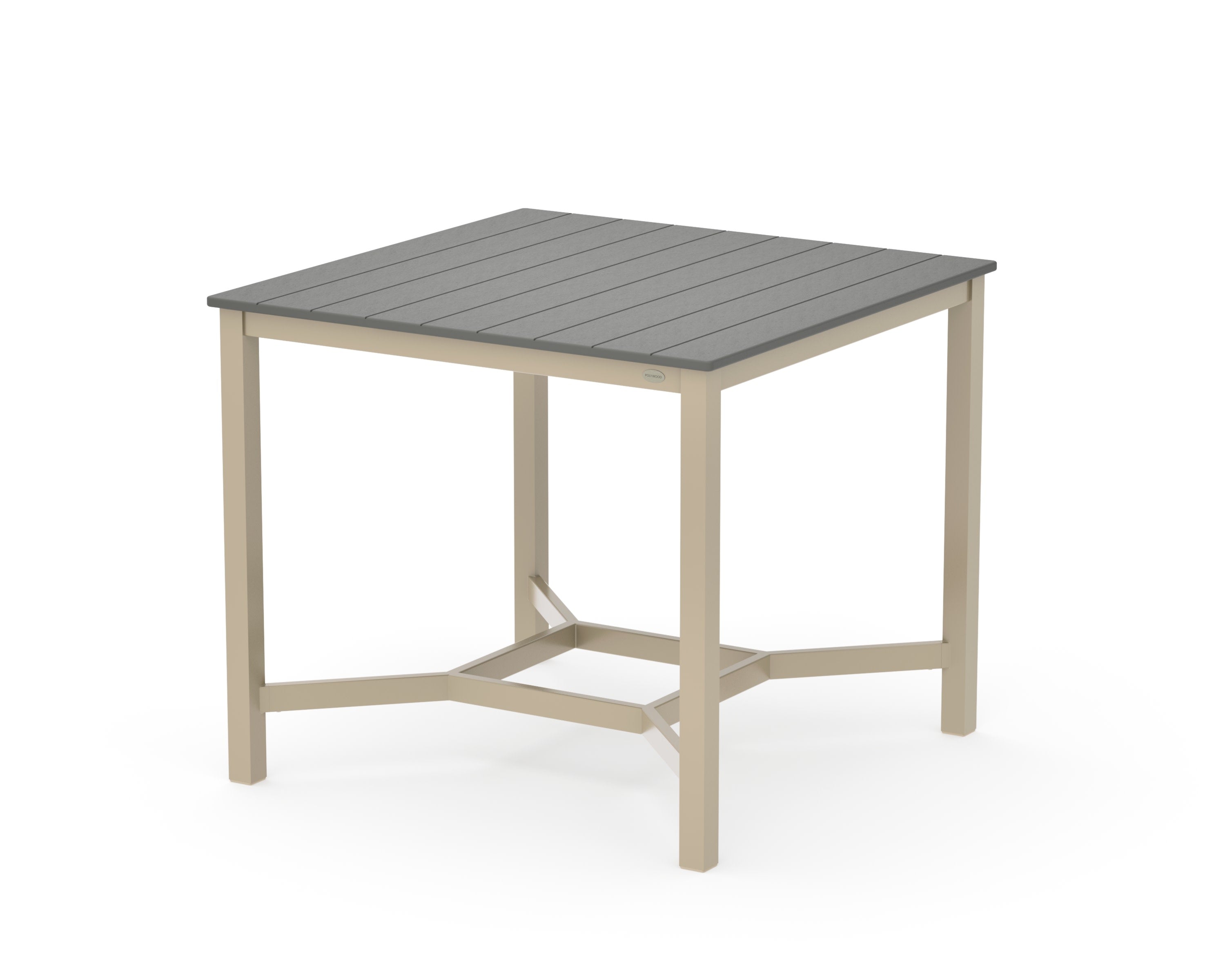Main Street 42 x 42 Counter Table in Sand / Slate Grey