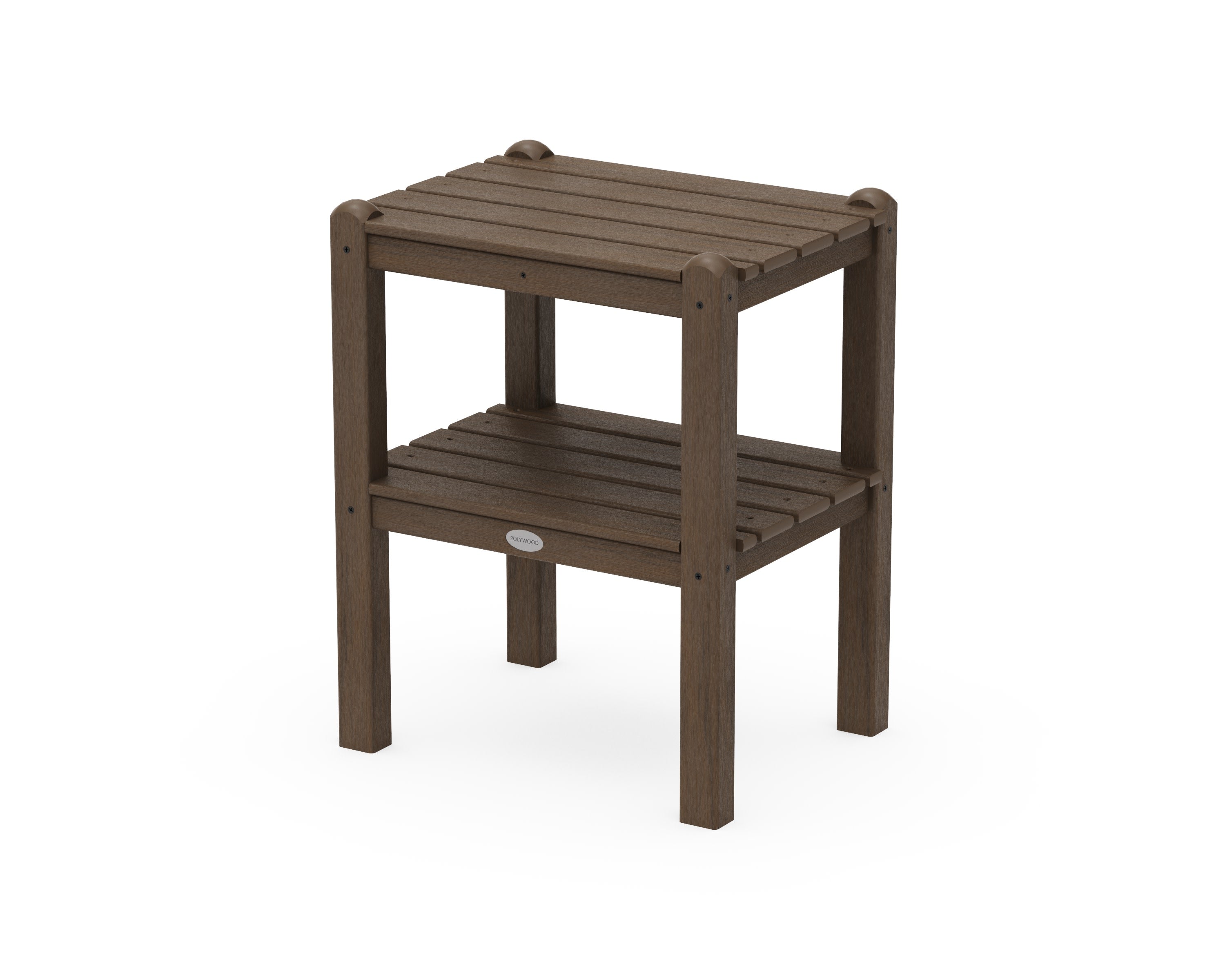 Two Shelf Side Table in Kona