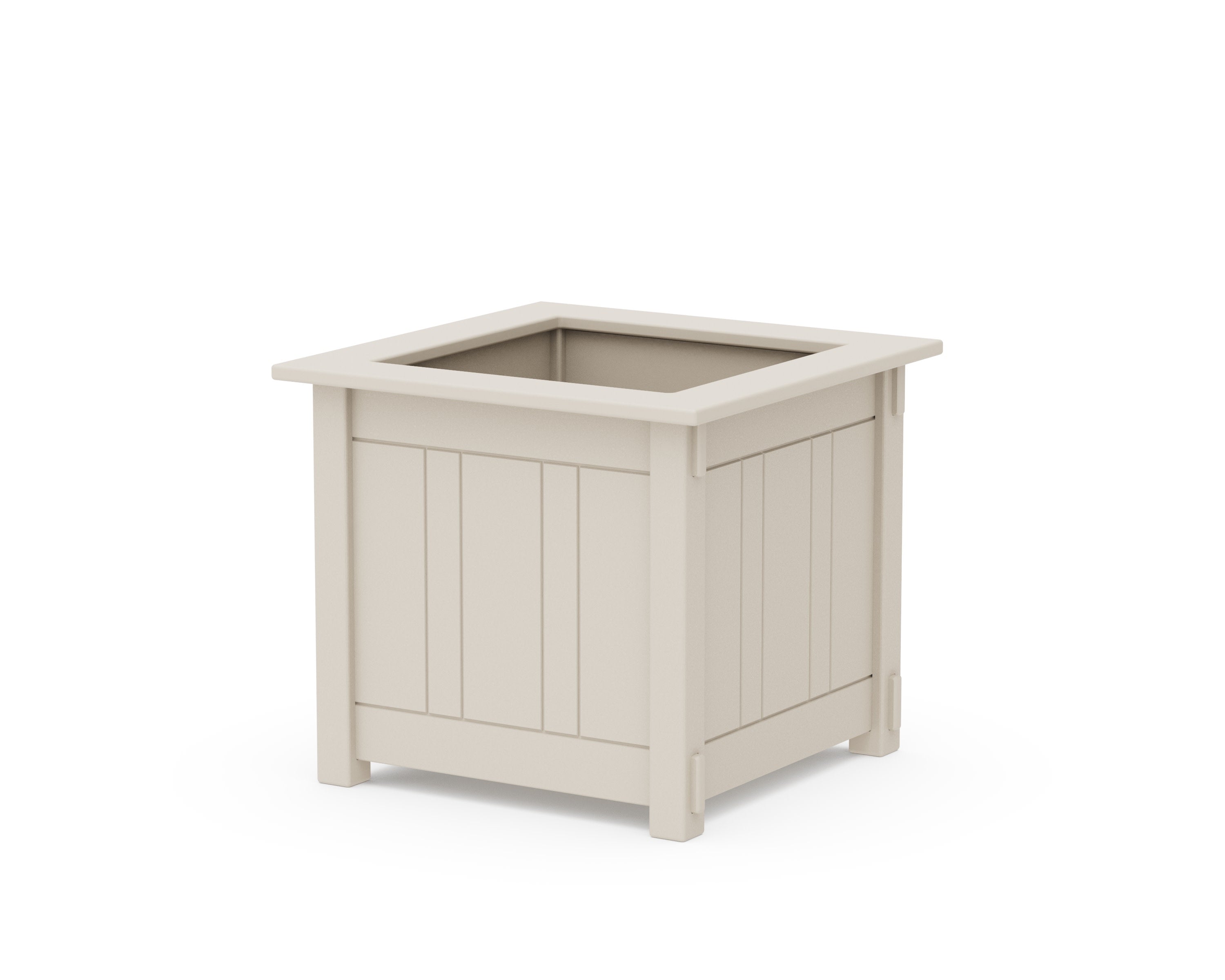 Acadia Large Square Planter Box in Sand