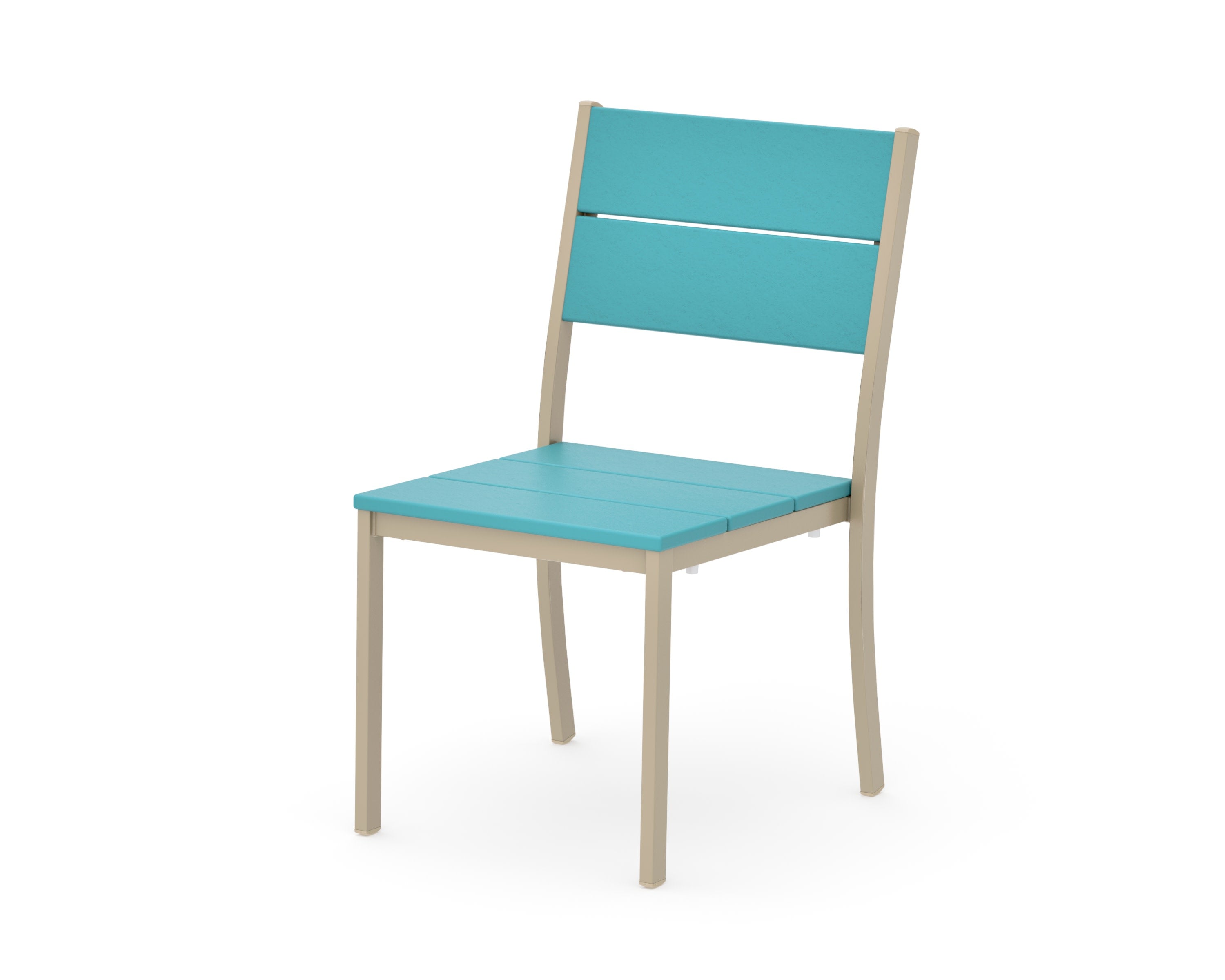 Main Street Stacking Dining Side Chair in Sand / Aruba
