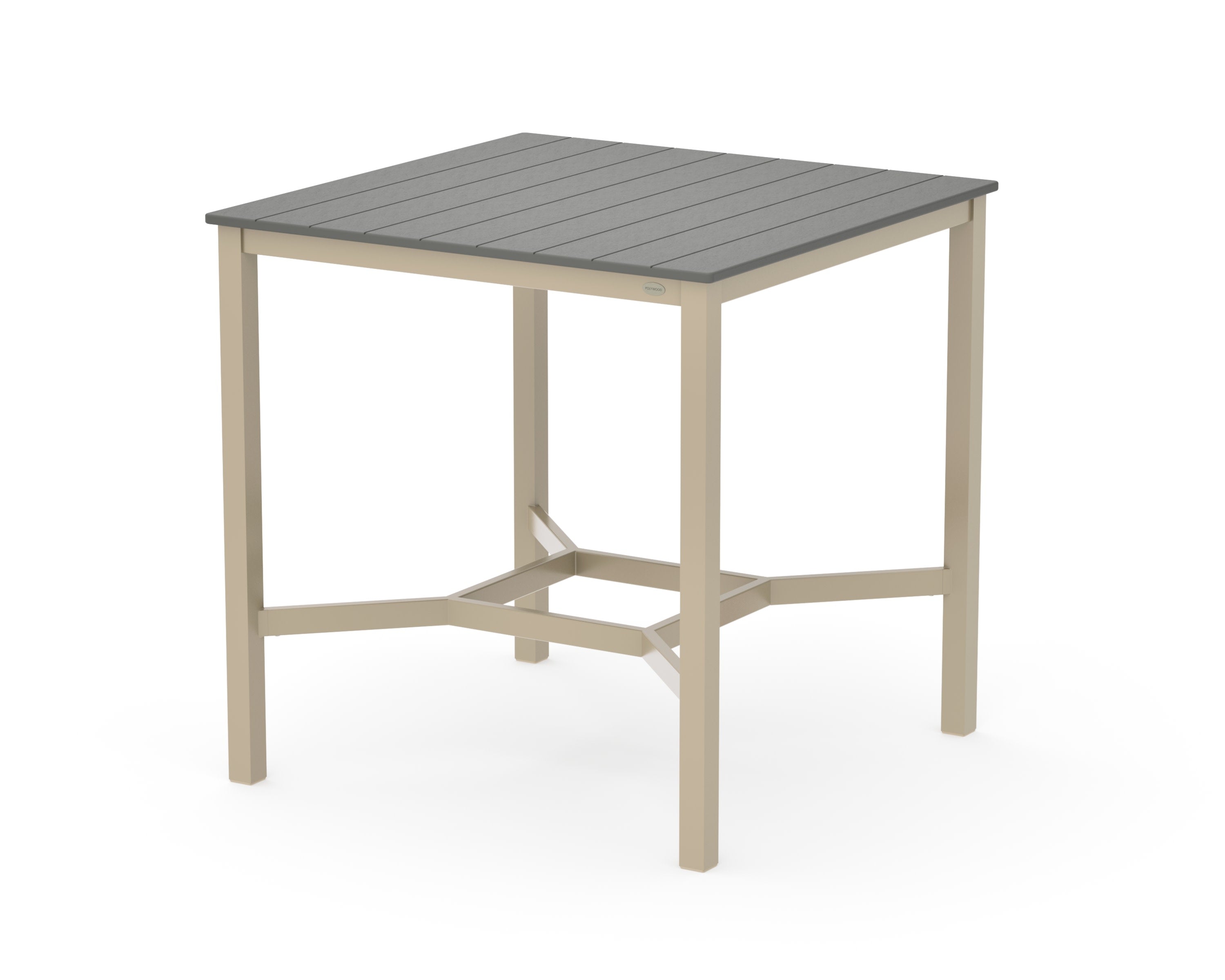 Main Street 42 x 42 Bar Table in Sand / Slate Grey