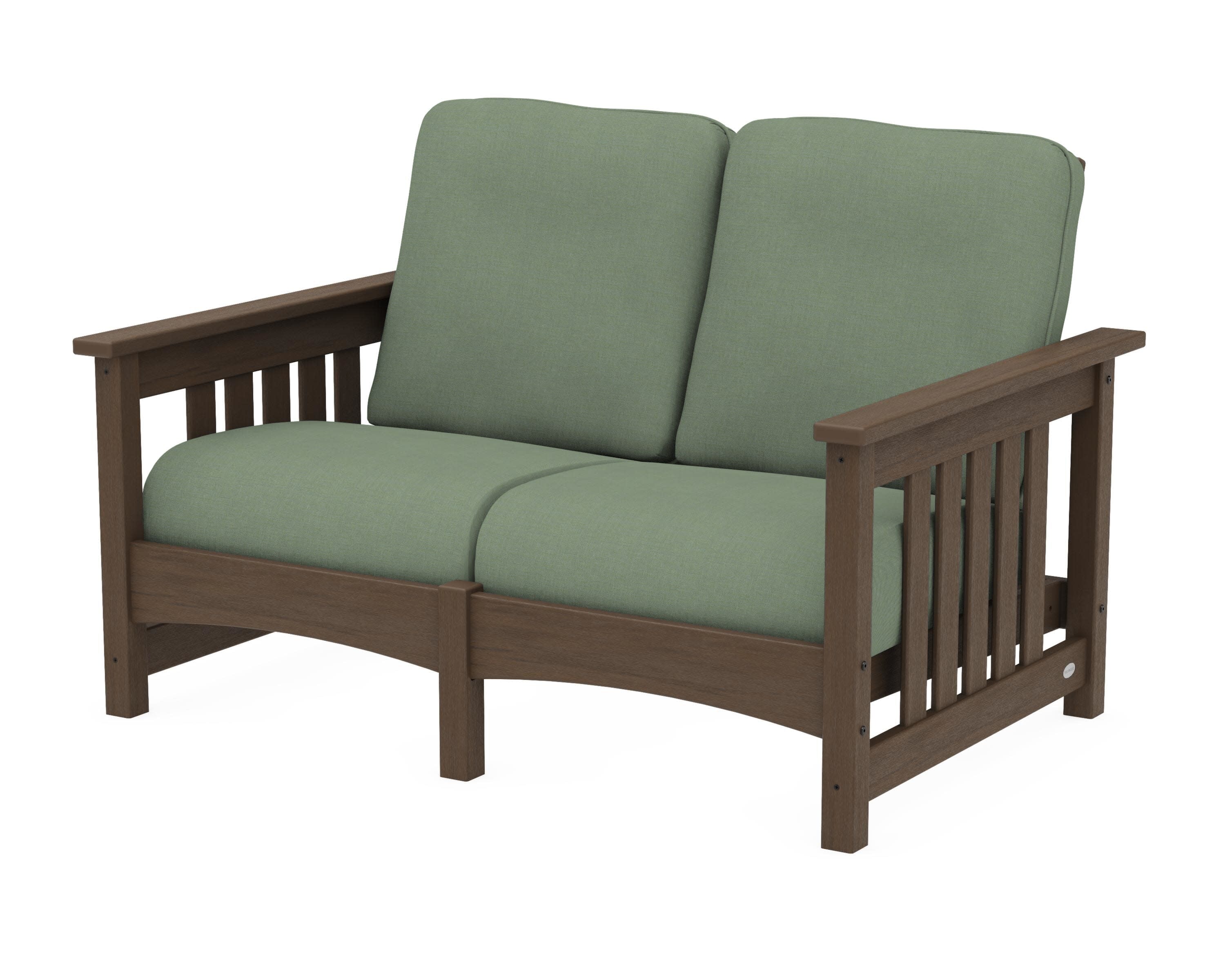 Club Mission Loveseat in Kona / Exhale Rainwashed