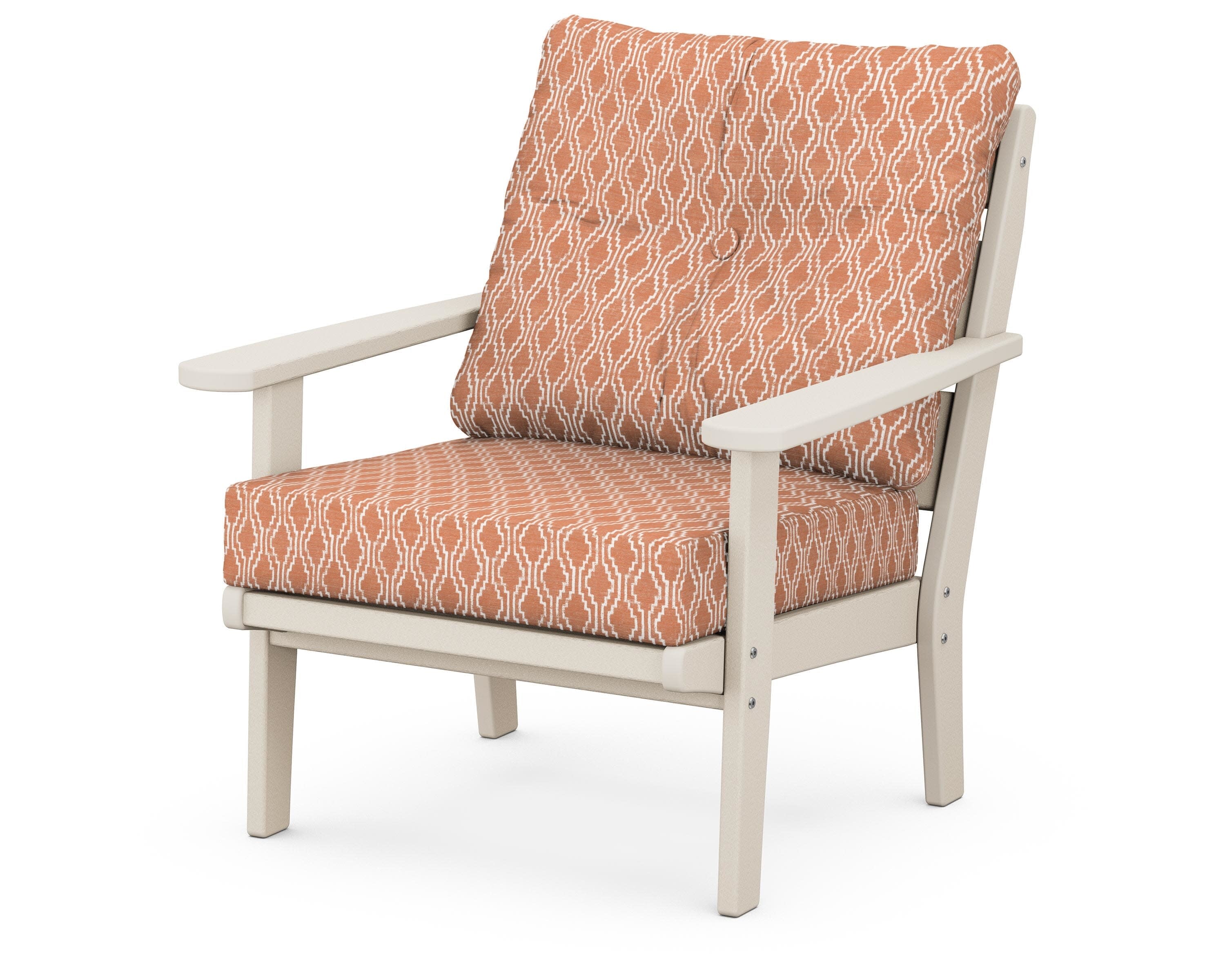 Lakeside Deep Seating Chair in Sand / Solve Clay
