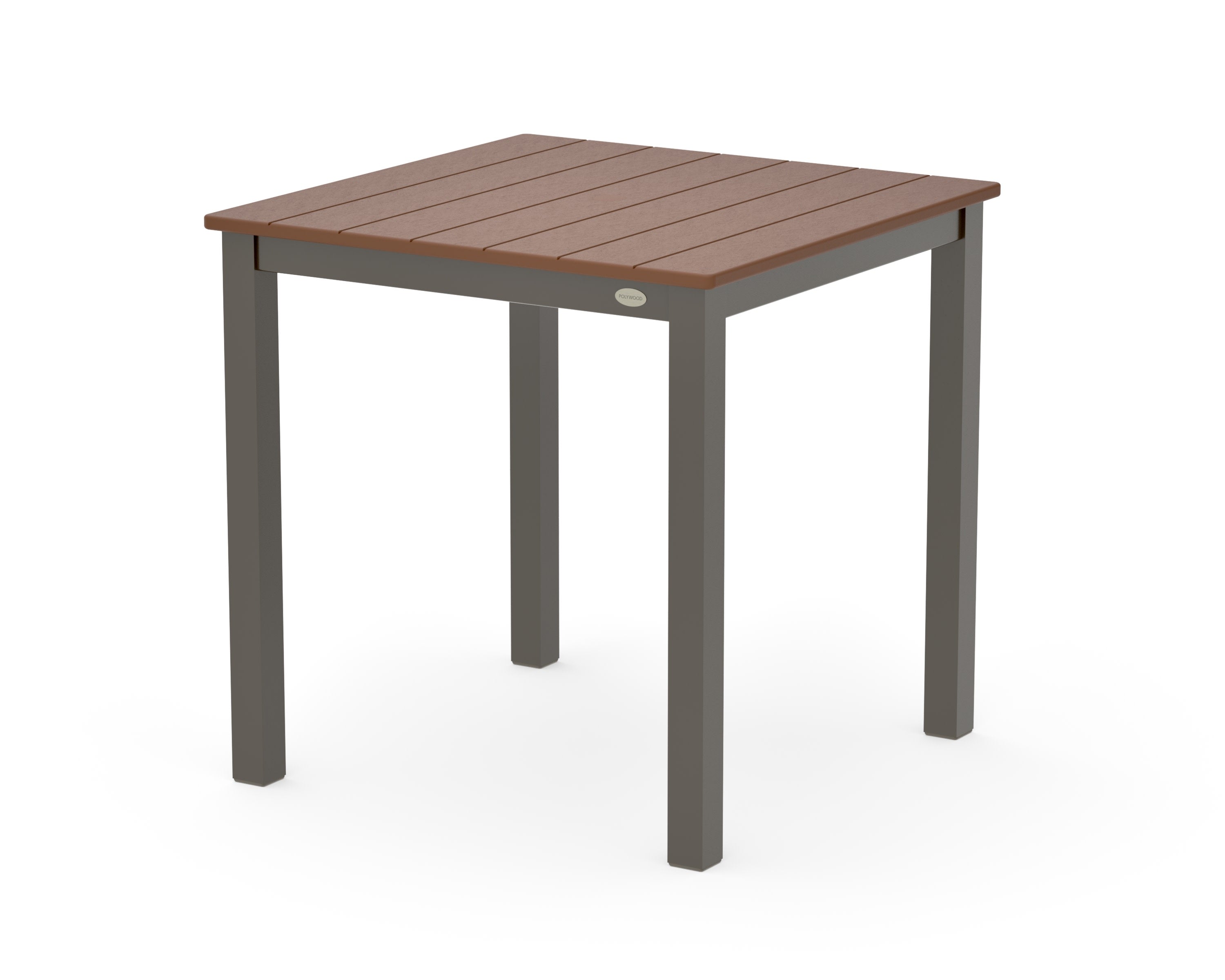 Main Street 30 x 30 Dining Table in Bronze / Teak