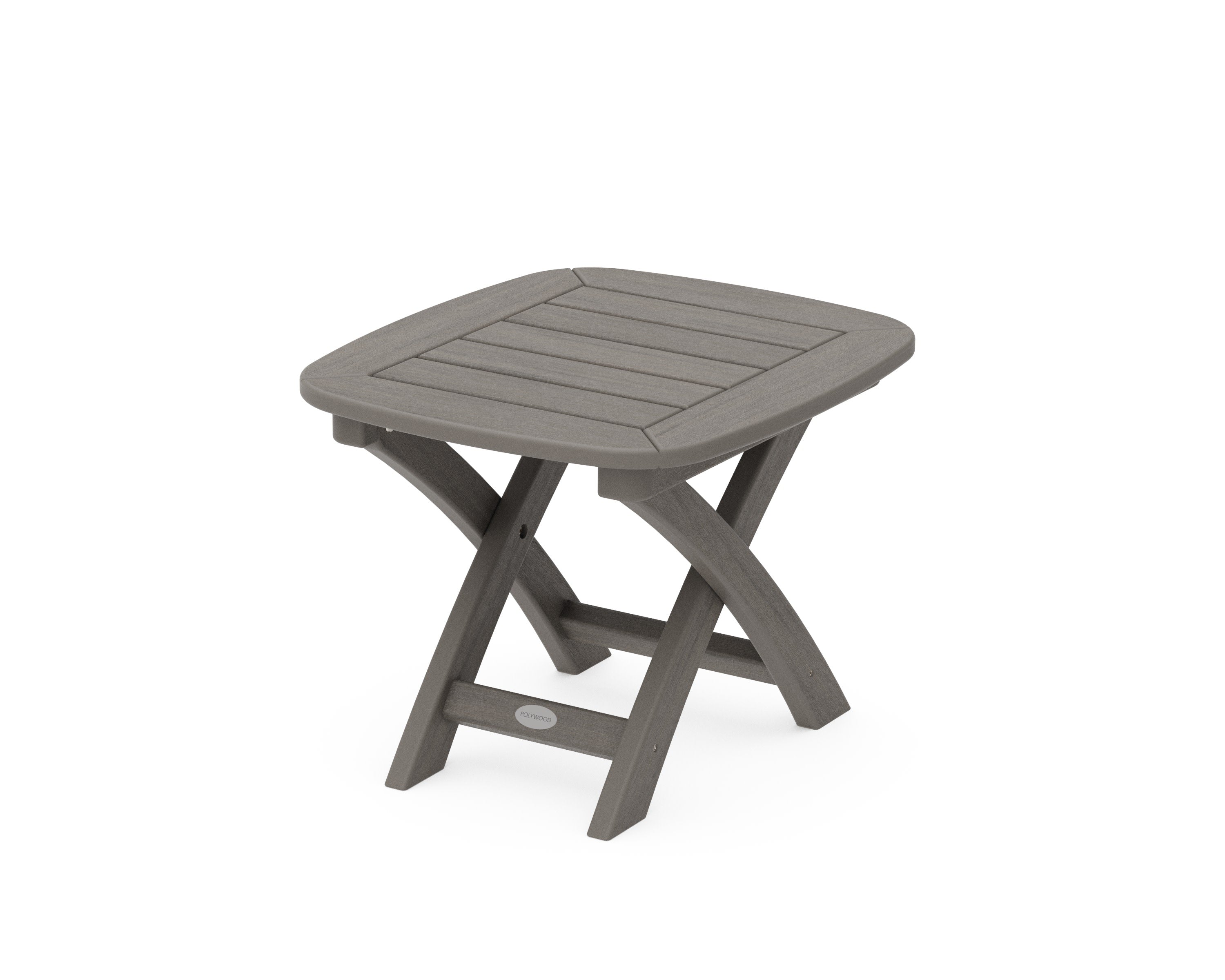 Nautical 21" x 18" Side Table in Driftwood