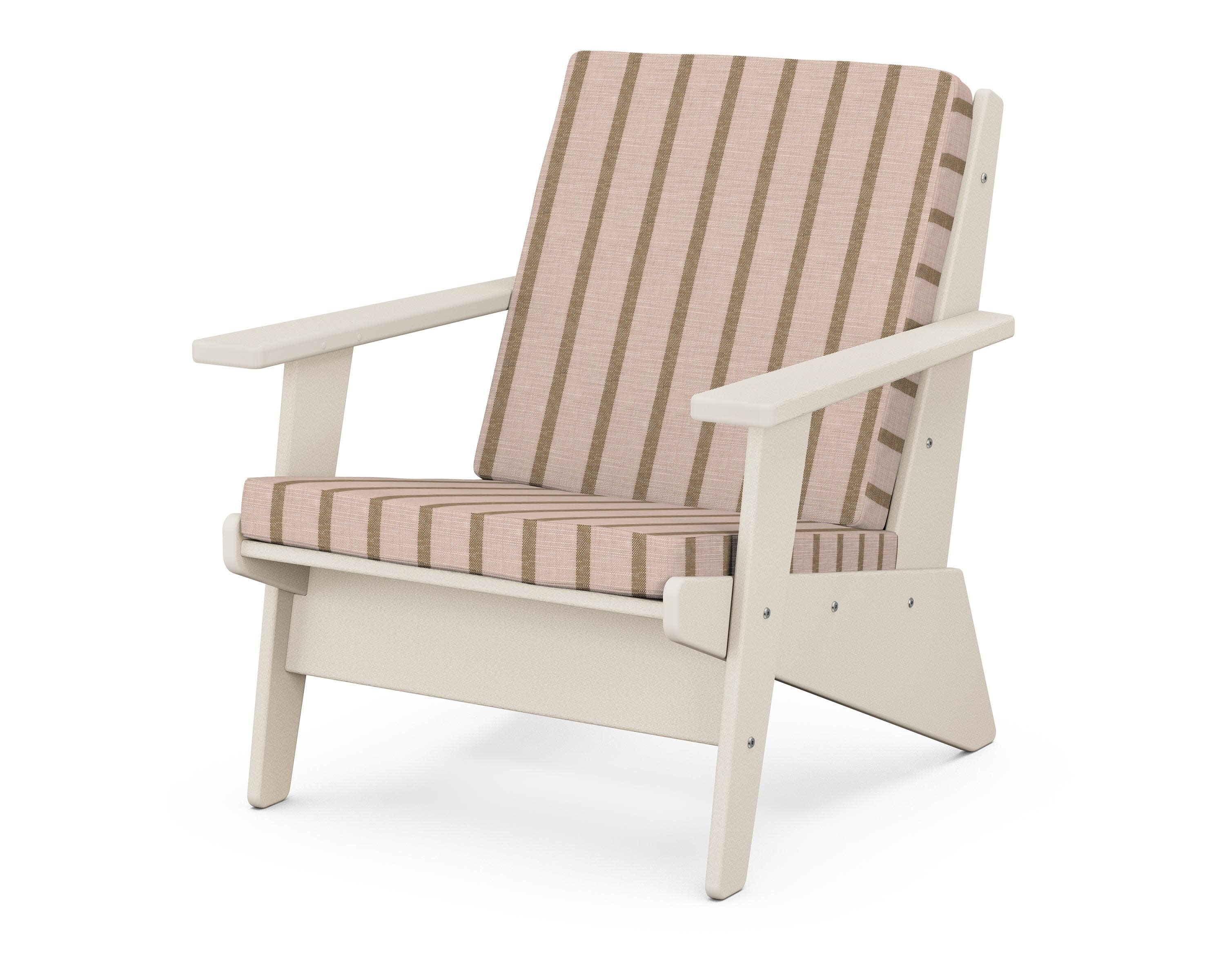 Riviera Modern Lounge Chair in Sand / Unwind Cameo