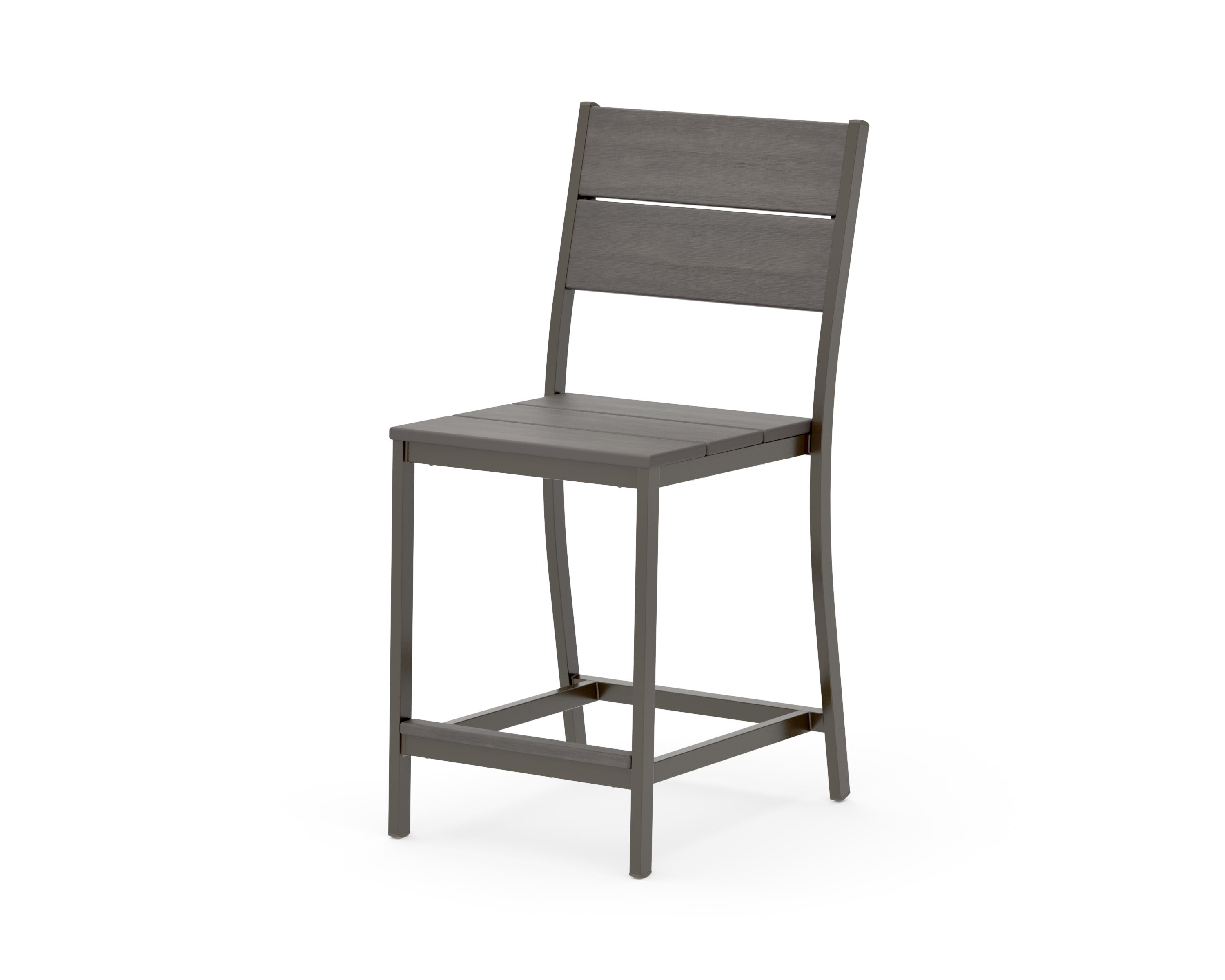 Main Street Counter Side Chair in Bronze / Driftwood