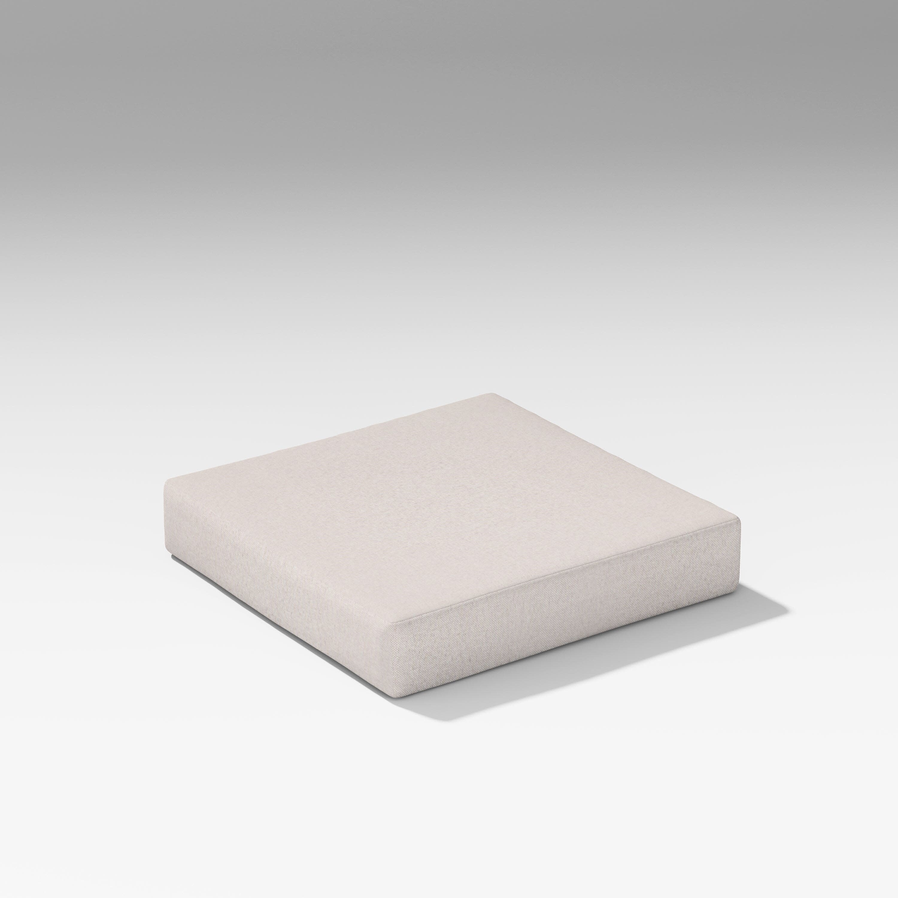 Latitude Modular Ottoman Seat Cushion in Dune Burlap