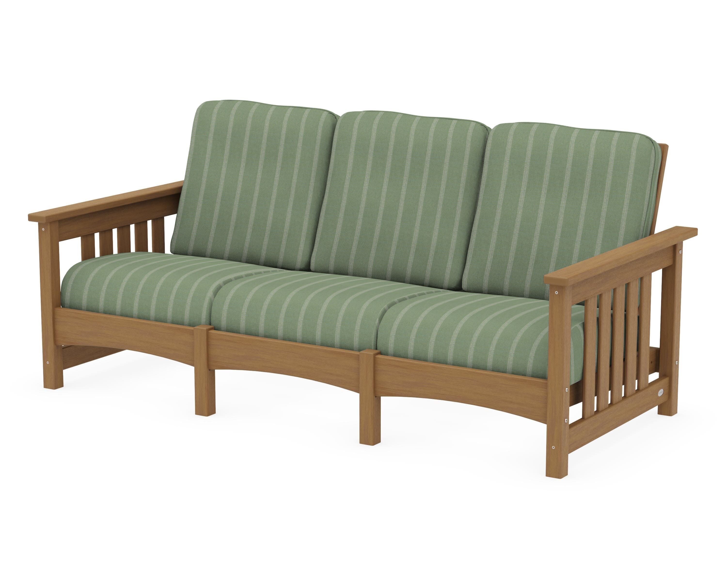 Club Mission Sofa in Natural / Unwind Rainwashed