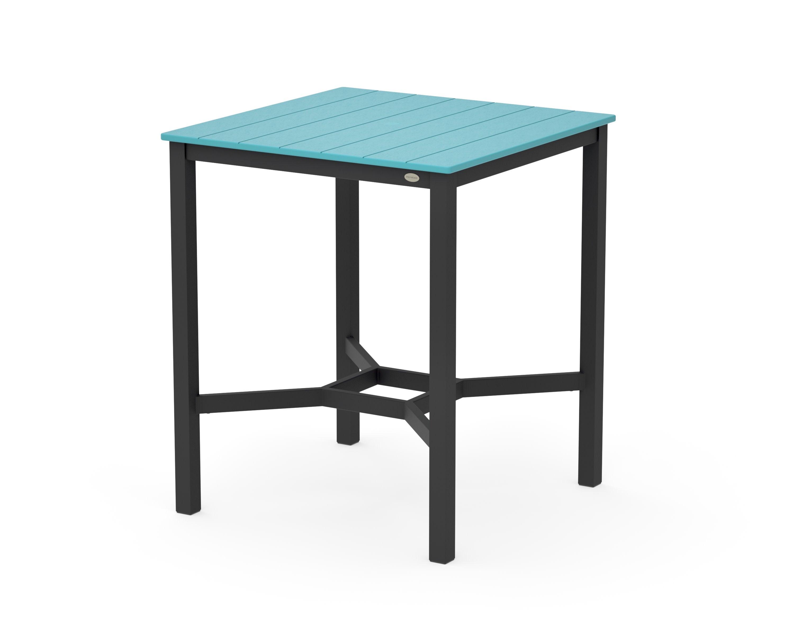 Main Street 36 x 36 Bar Table in Black / Aruba