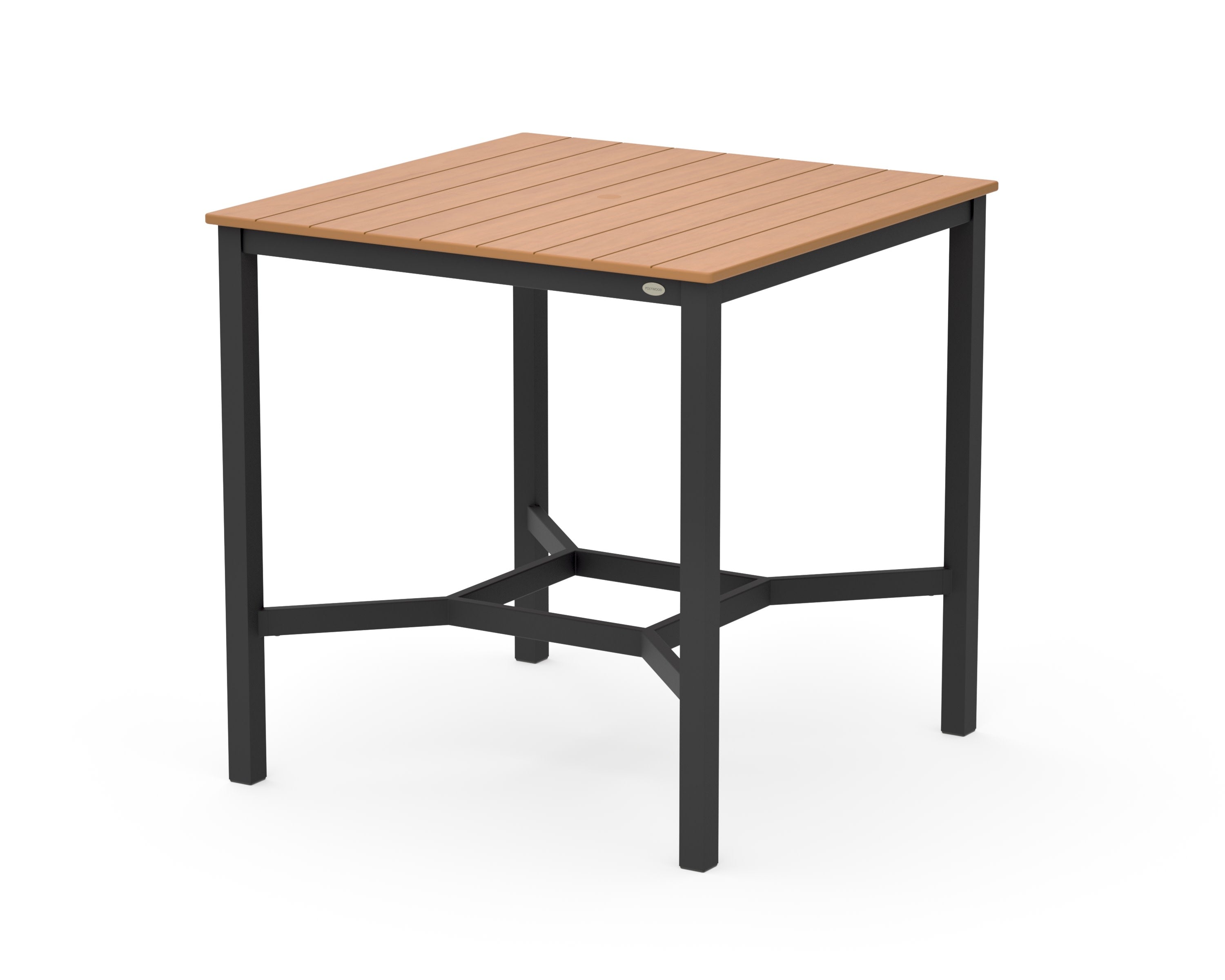 Main Street 42 x 42 Bar Table in Black / Natural