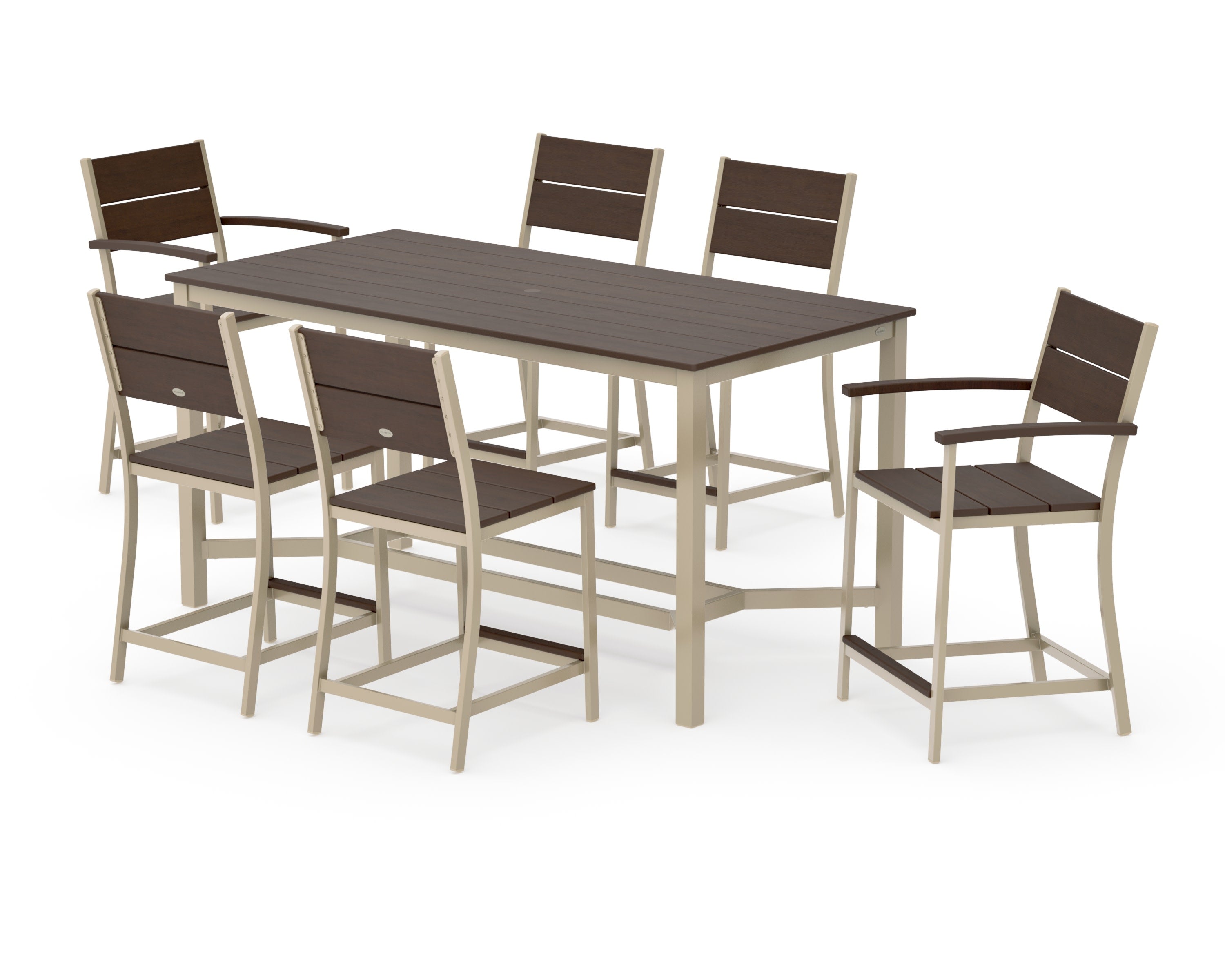Main Street 7-Piece Counter Set in Sand / Kona