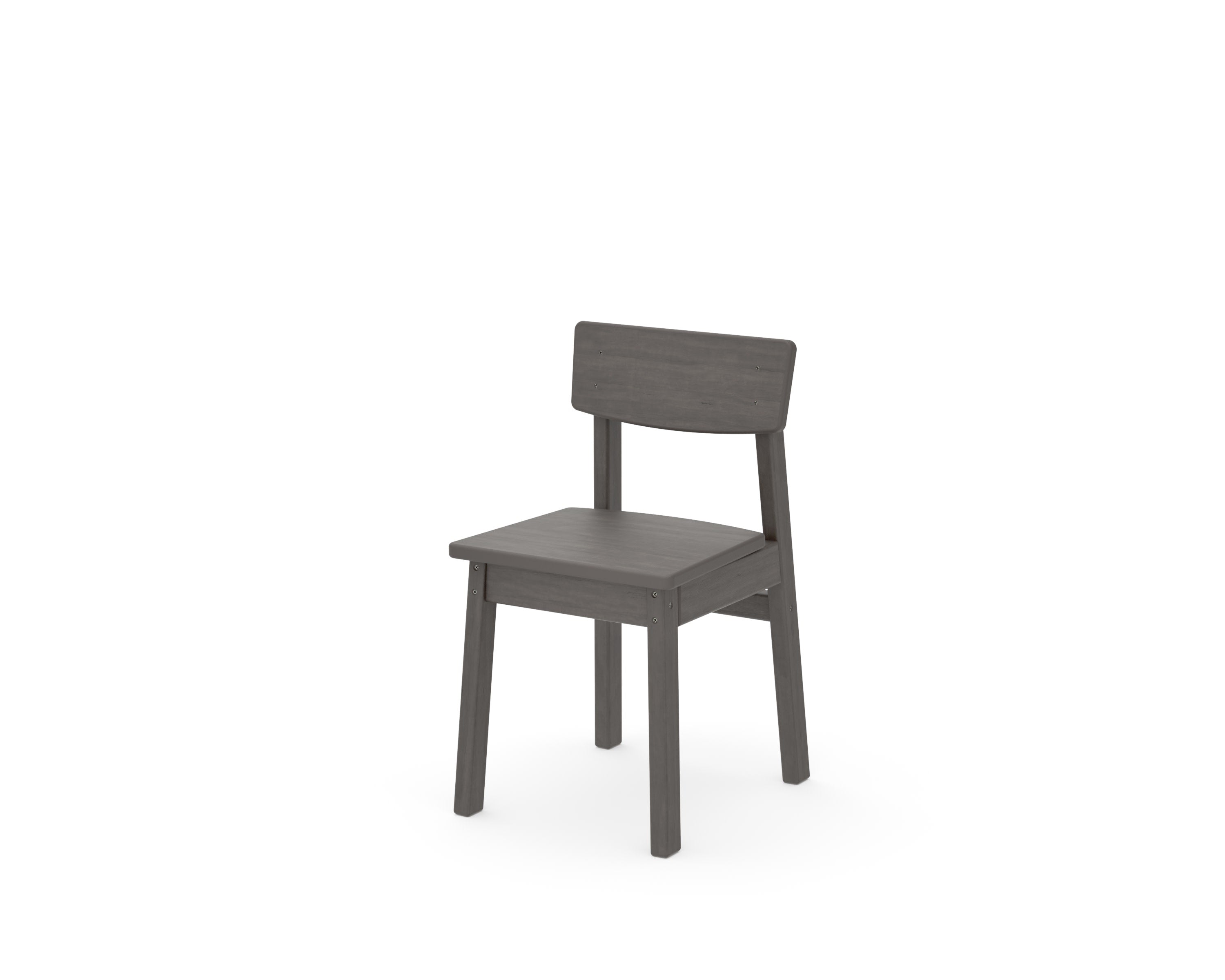 Kids Modern Studio Dining Chair in Driftwood