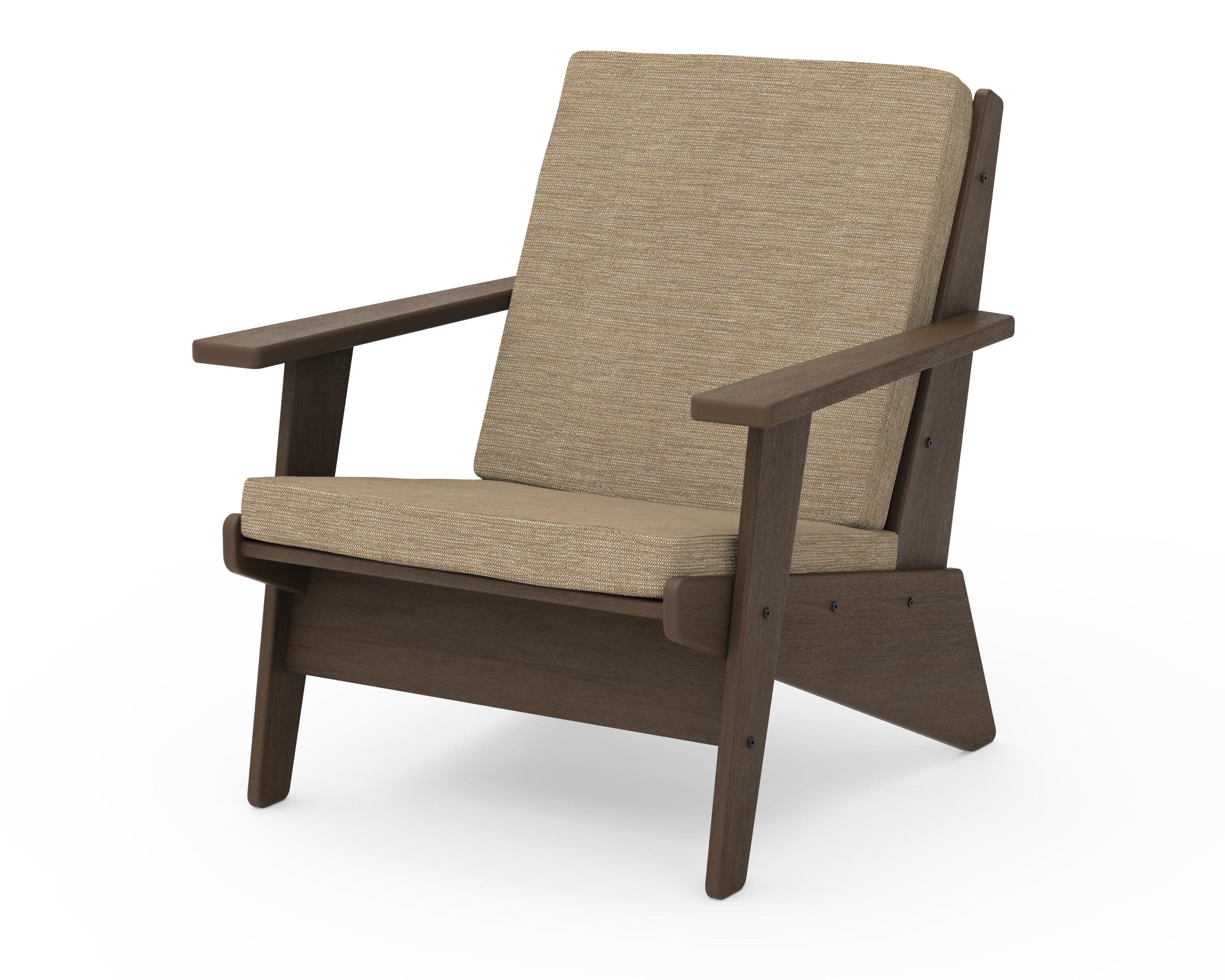 Riviera Modern Lounge Chair in Kona / Charmer Desert