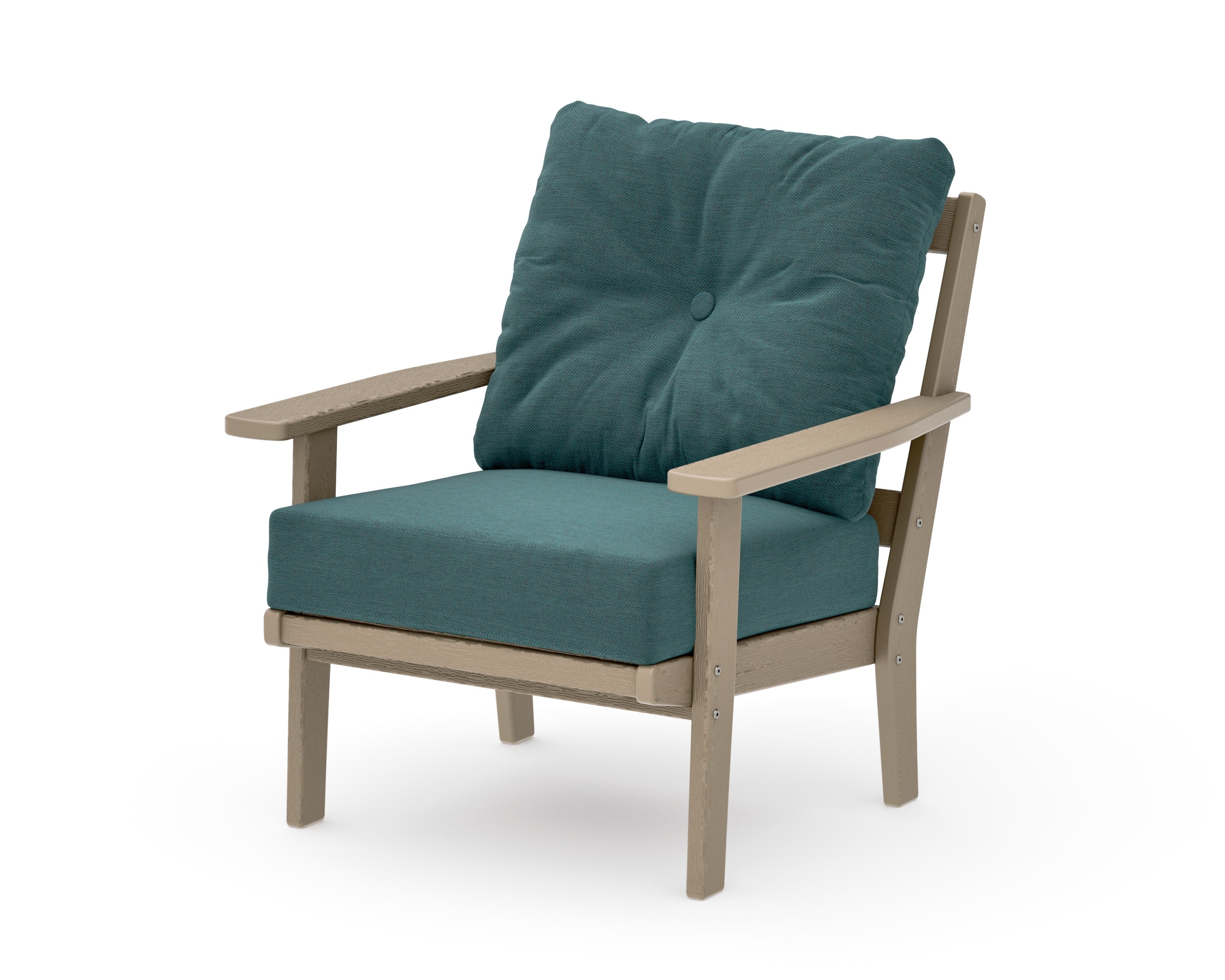 Prairie Deep Seating Chair in Vintage Sahara / Ocean Teal