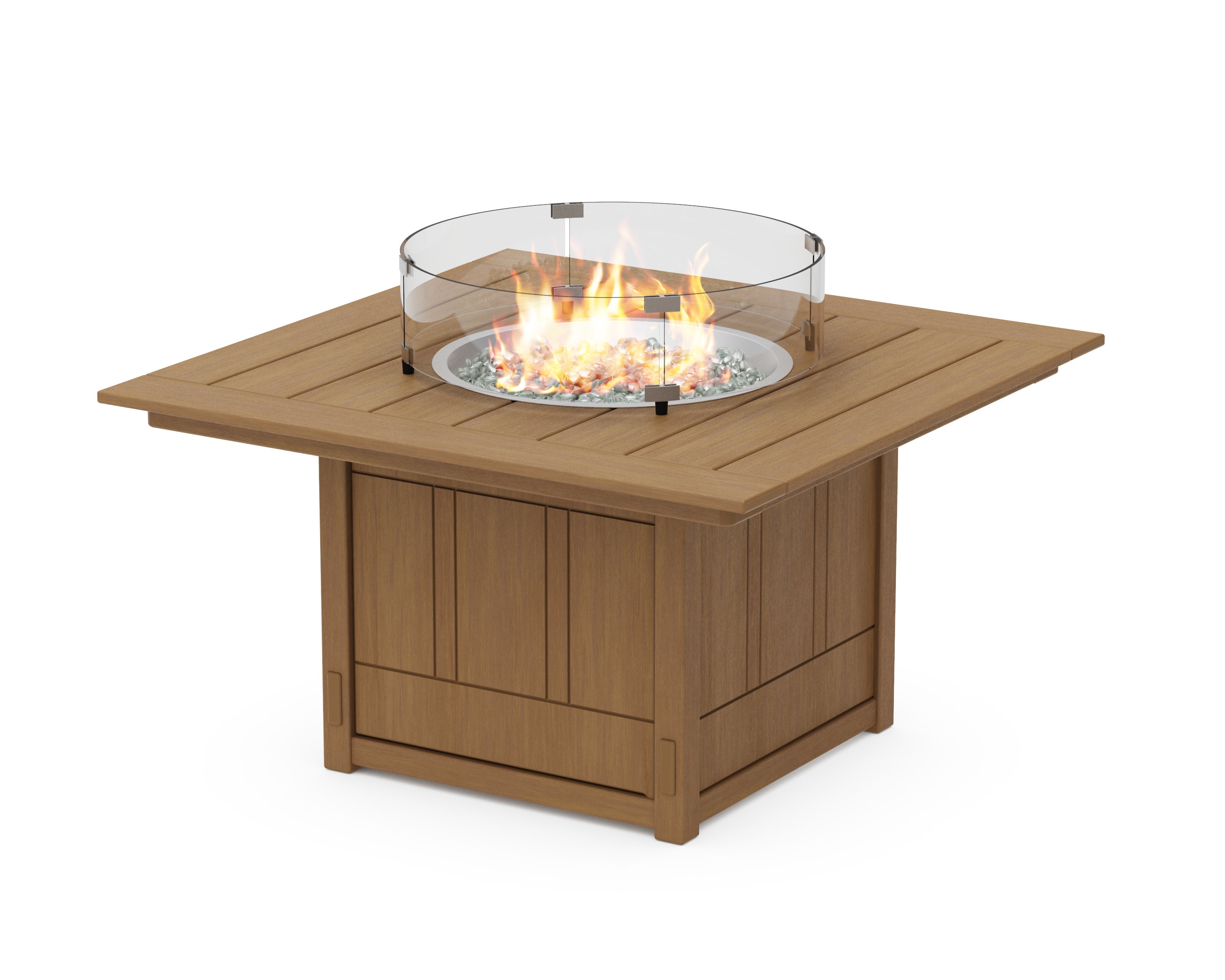 Acadia Square 42 Fire Pit Table in Natural