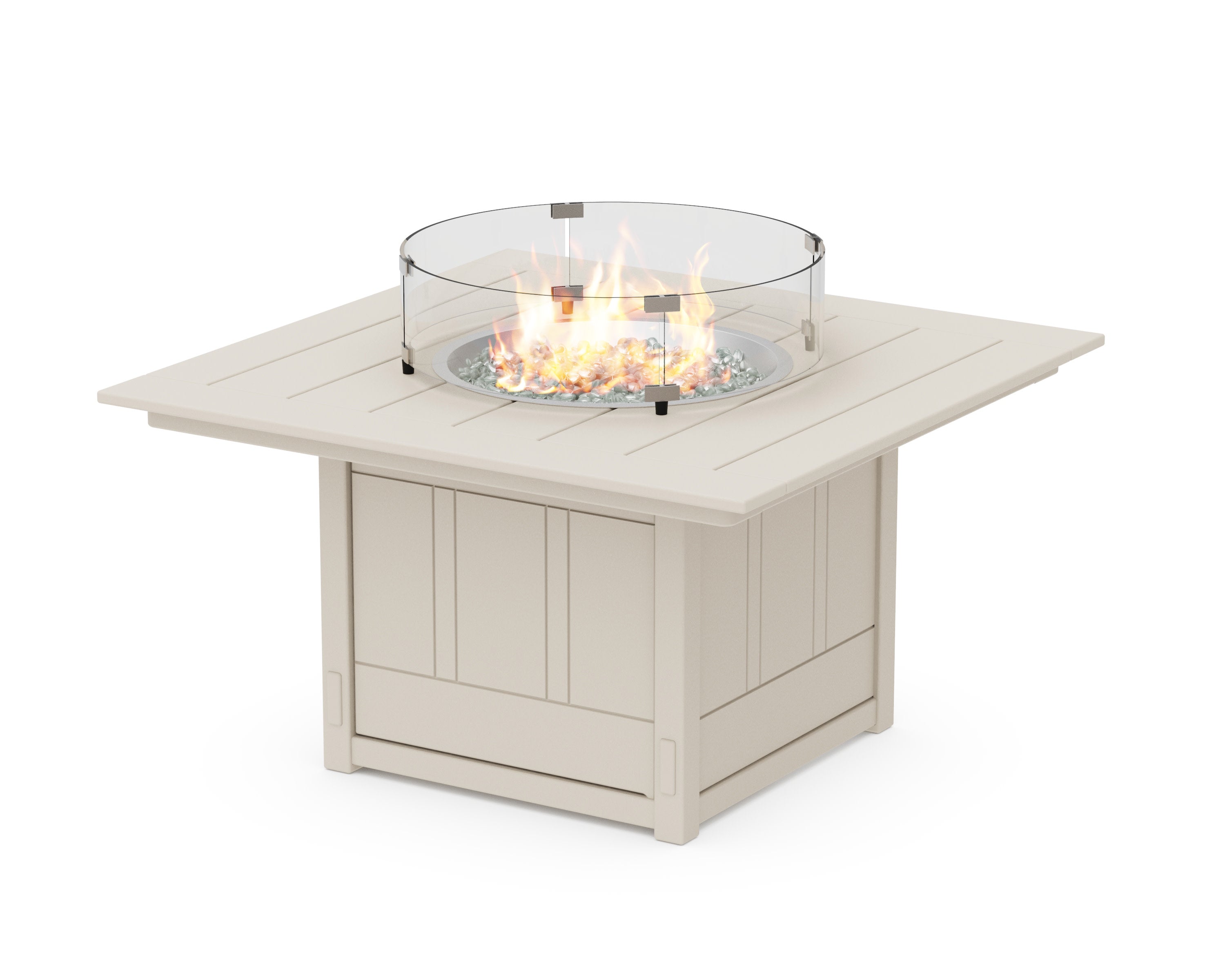 Acadia Square 42 Fire Pit Table in Sand