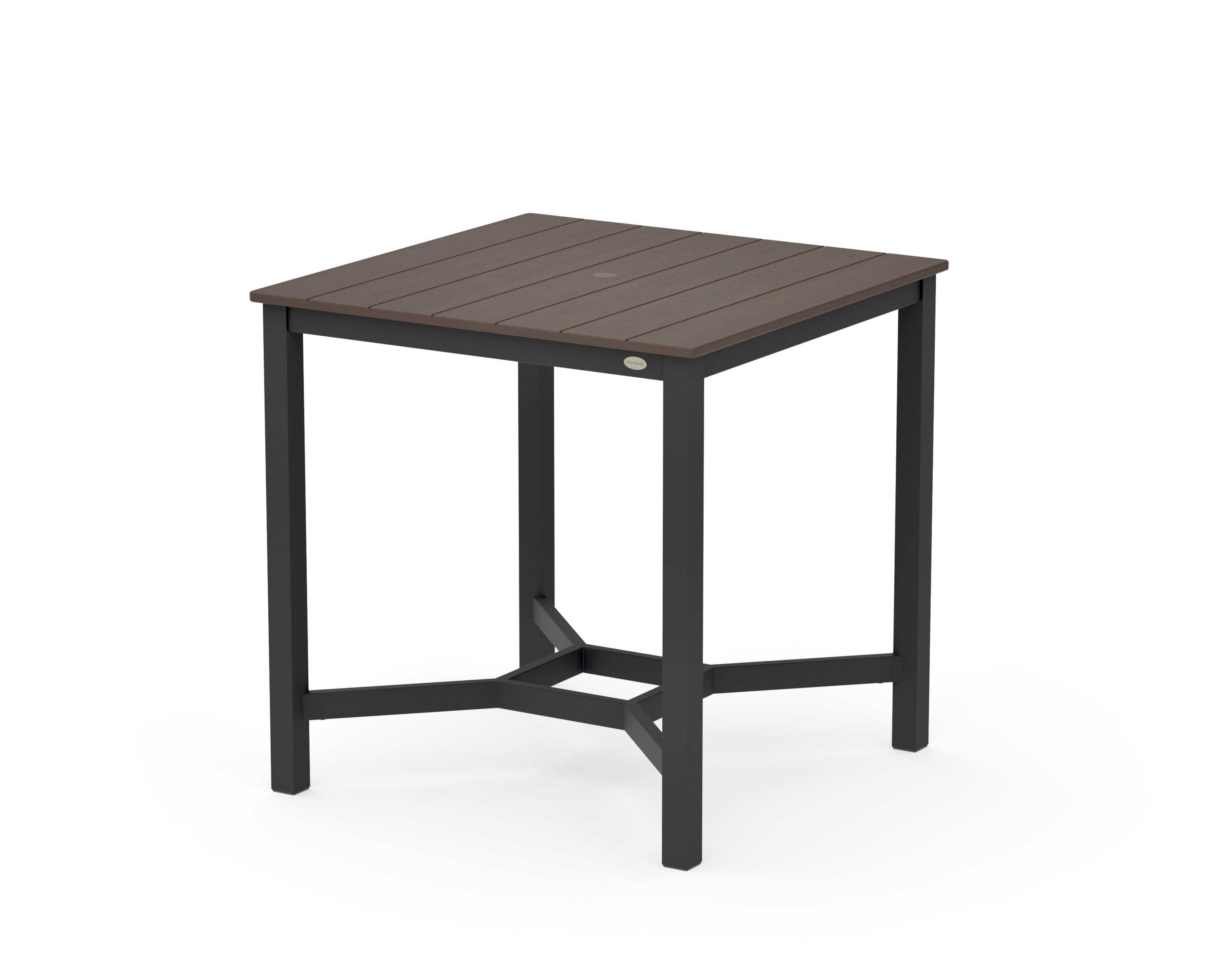 Main Street 36 x 36 Counter Table in Black / Kona