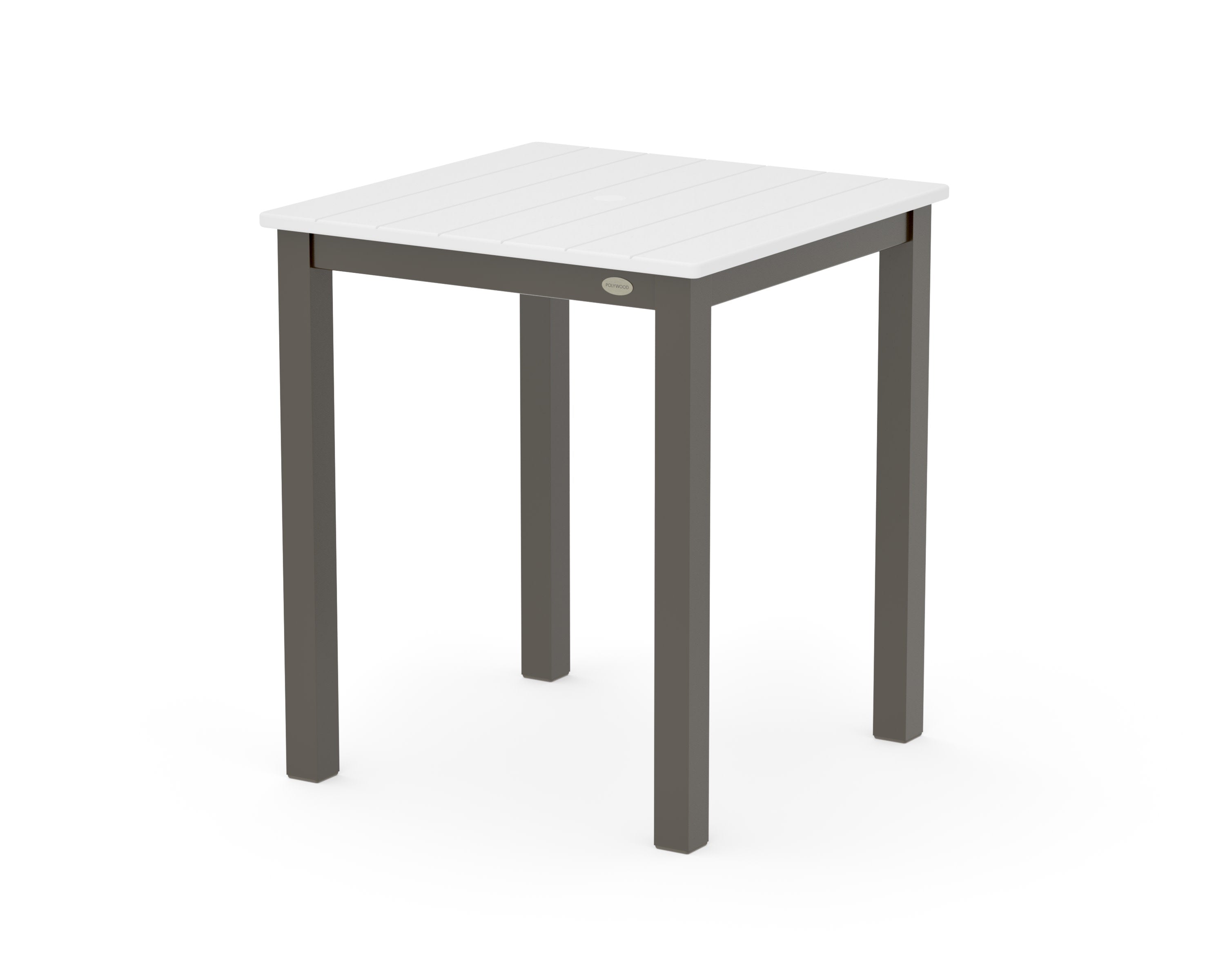 Main Street 26 x 26 Dining Table in Bronze / White