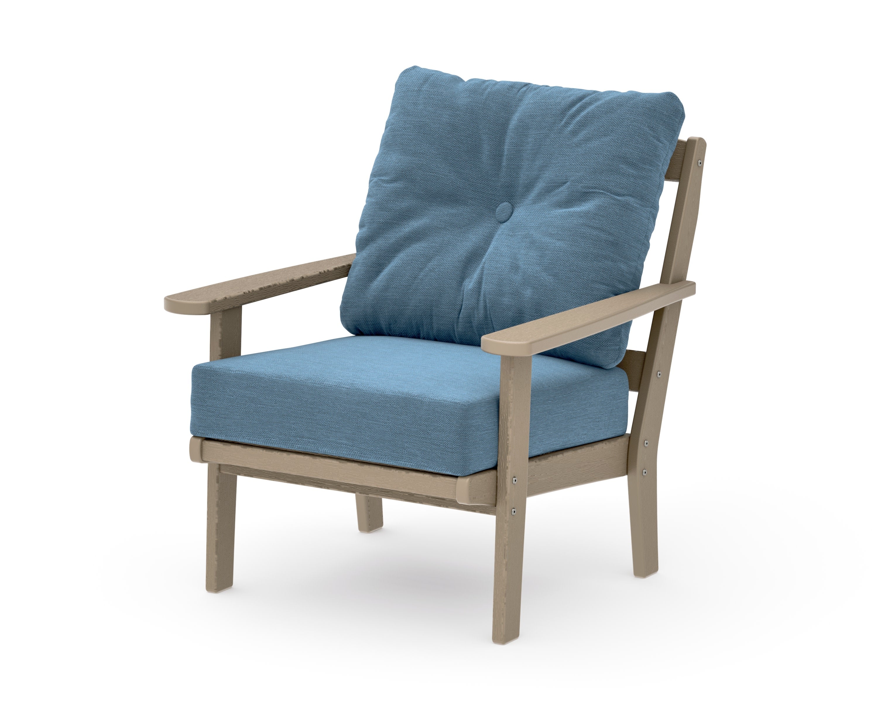 Mission Deep Seating Chair in Vintage Sahara / Sky Blue