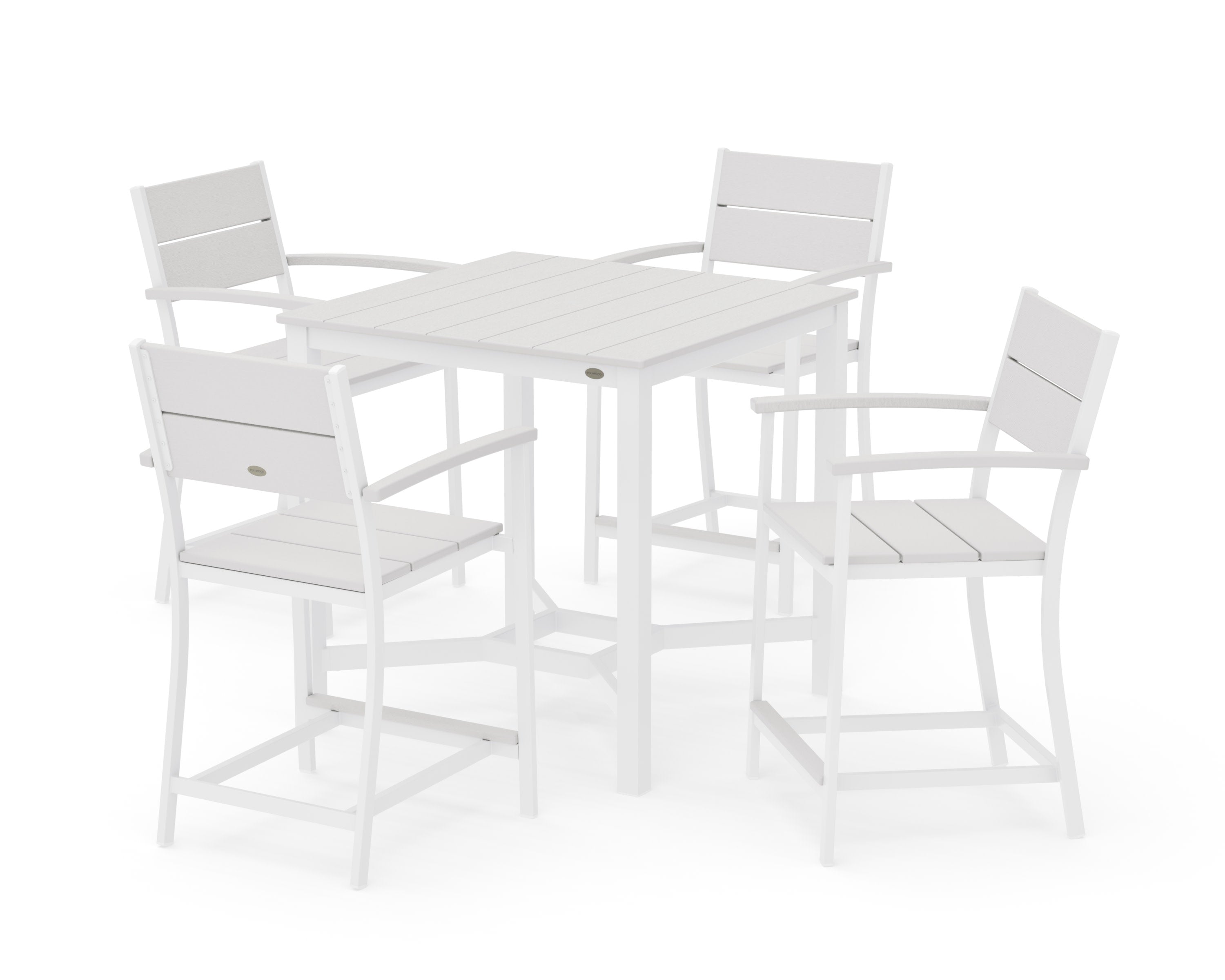 Main Street 5-Piece Counter Set in White / Vintage White