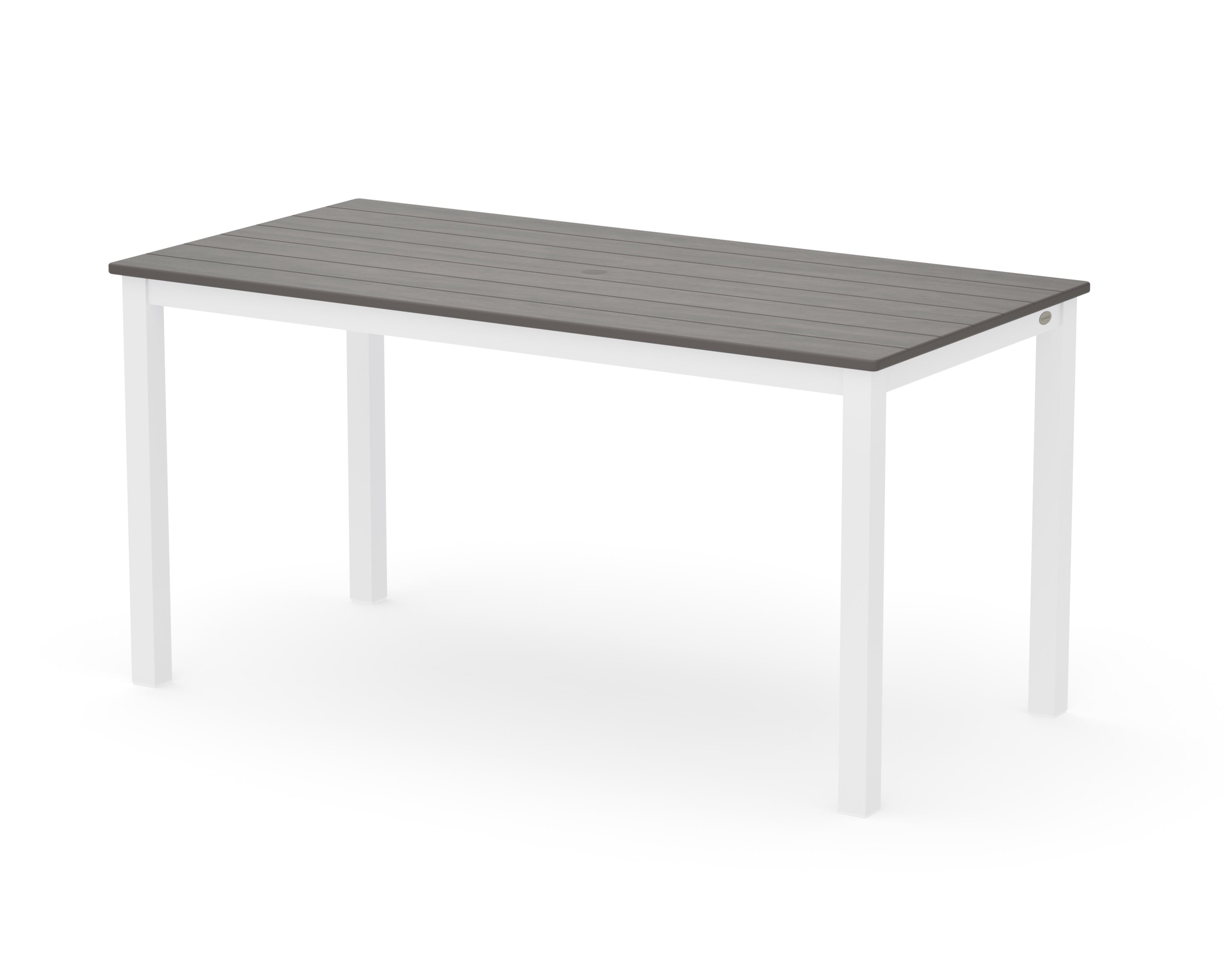 Main Street 30 x 60 Dining Table in White / Driftwood