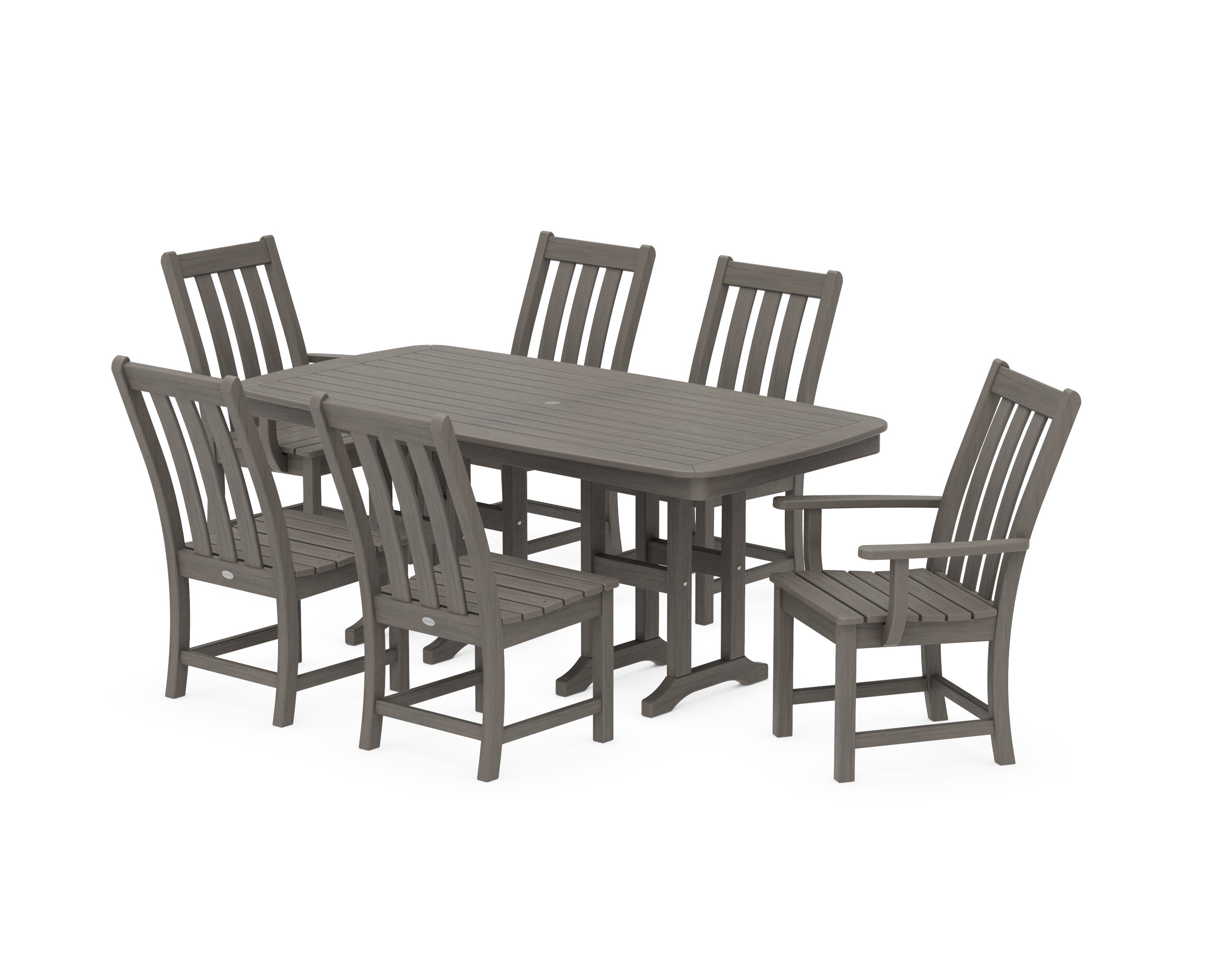Vineyard 7-Piece Dining Set in Driftwood