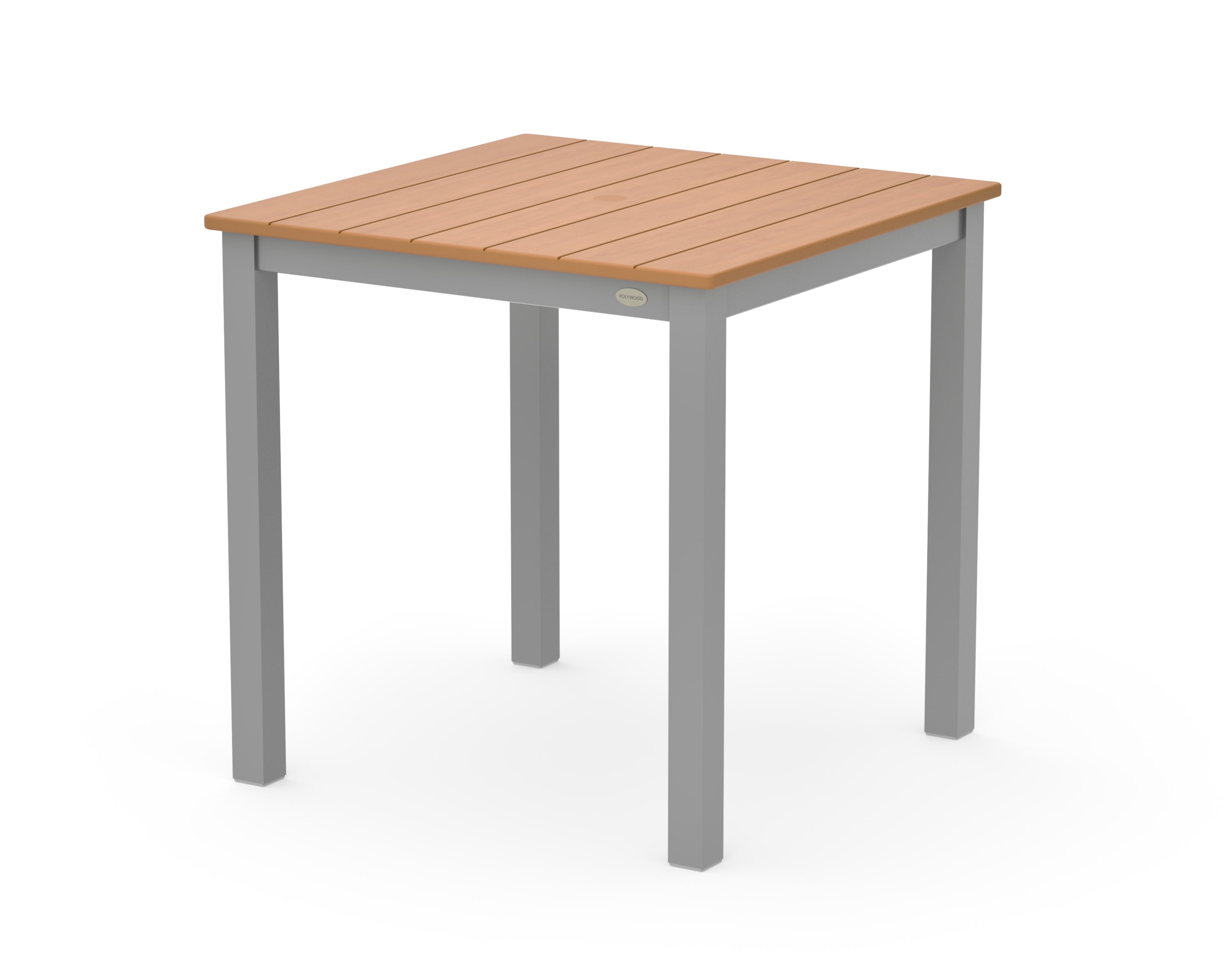 Main Street 30 x 30 Dining Table in Silver / Natural