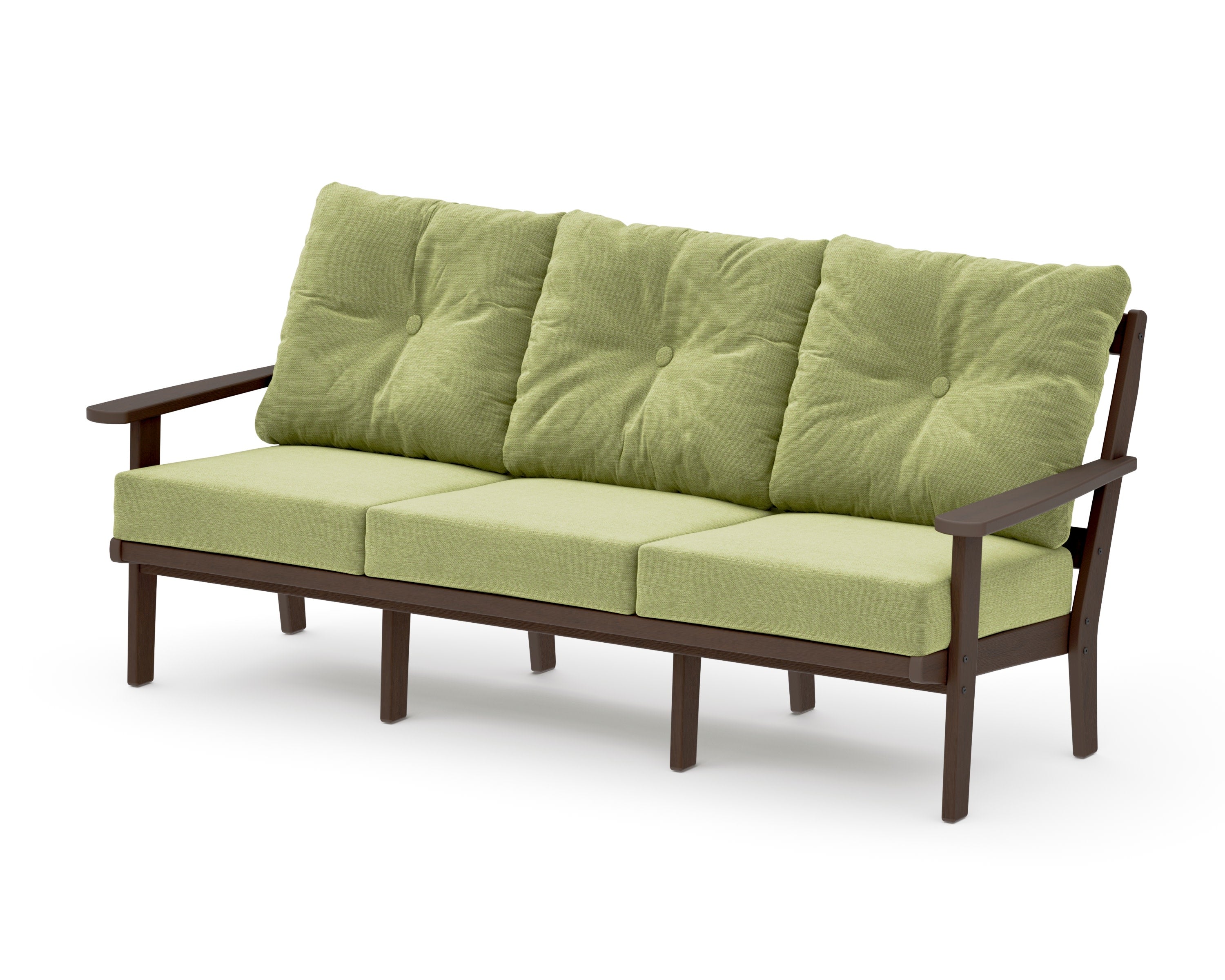 Mission Deep Seating Sofa in Kona / Chartreuse Boucle