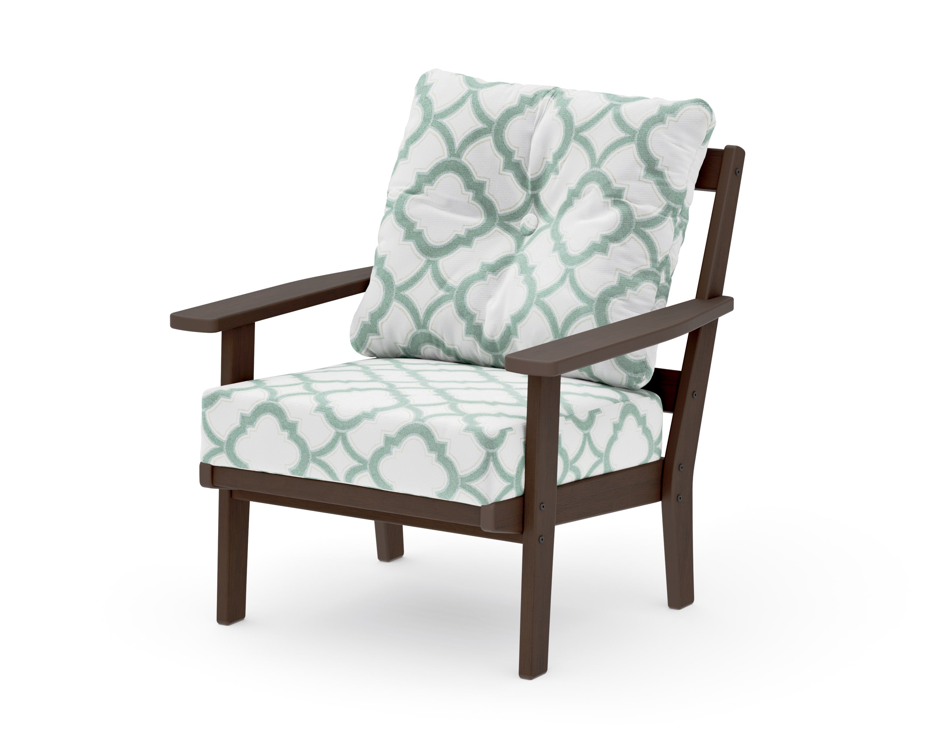 Oxford Deep Seating Chair in Kona / Trellis Glacier Spa