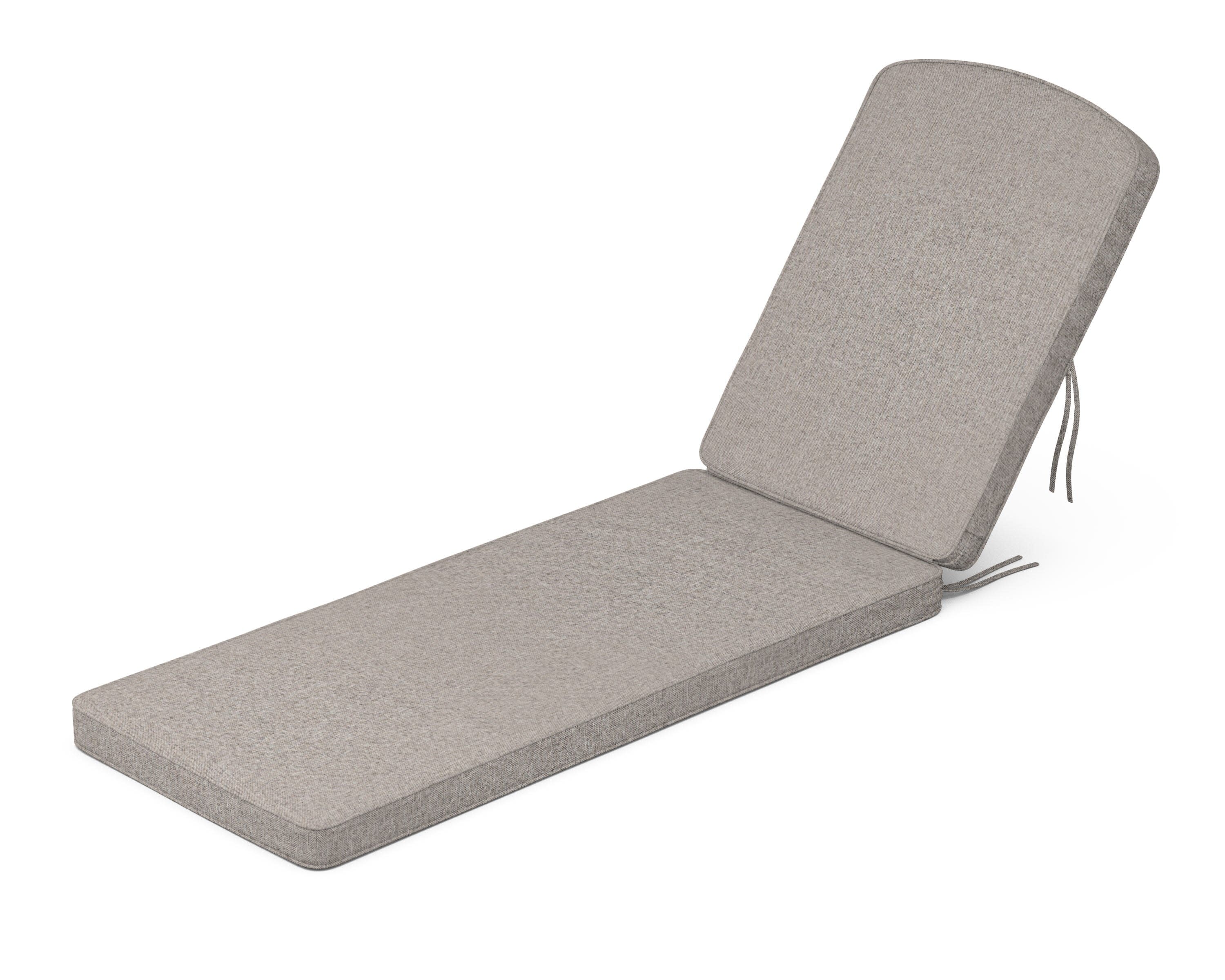 Chinoiserie Chaise Cushion in Weathered Tweed