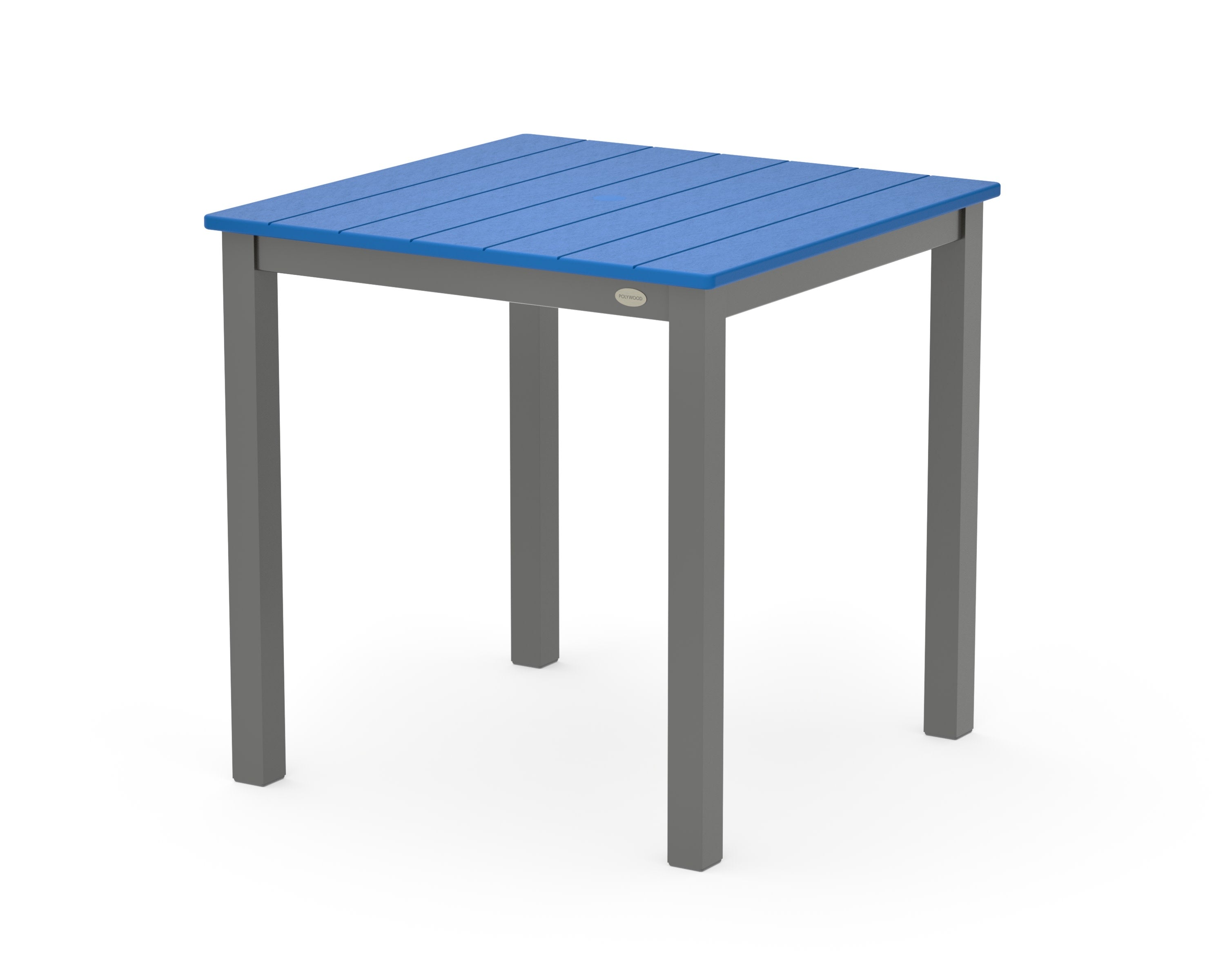 Main Street 30 x 30 Dining Table in Charcoal / Pacific Blue