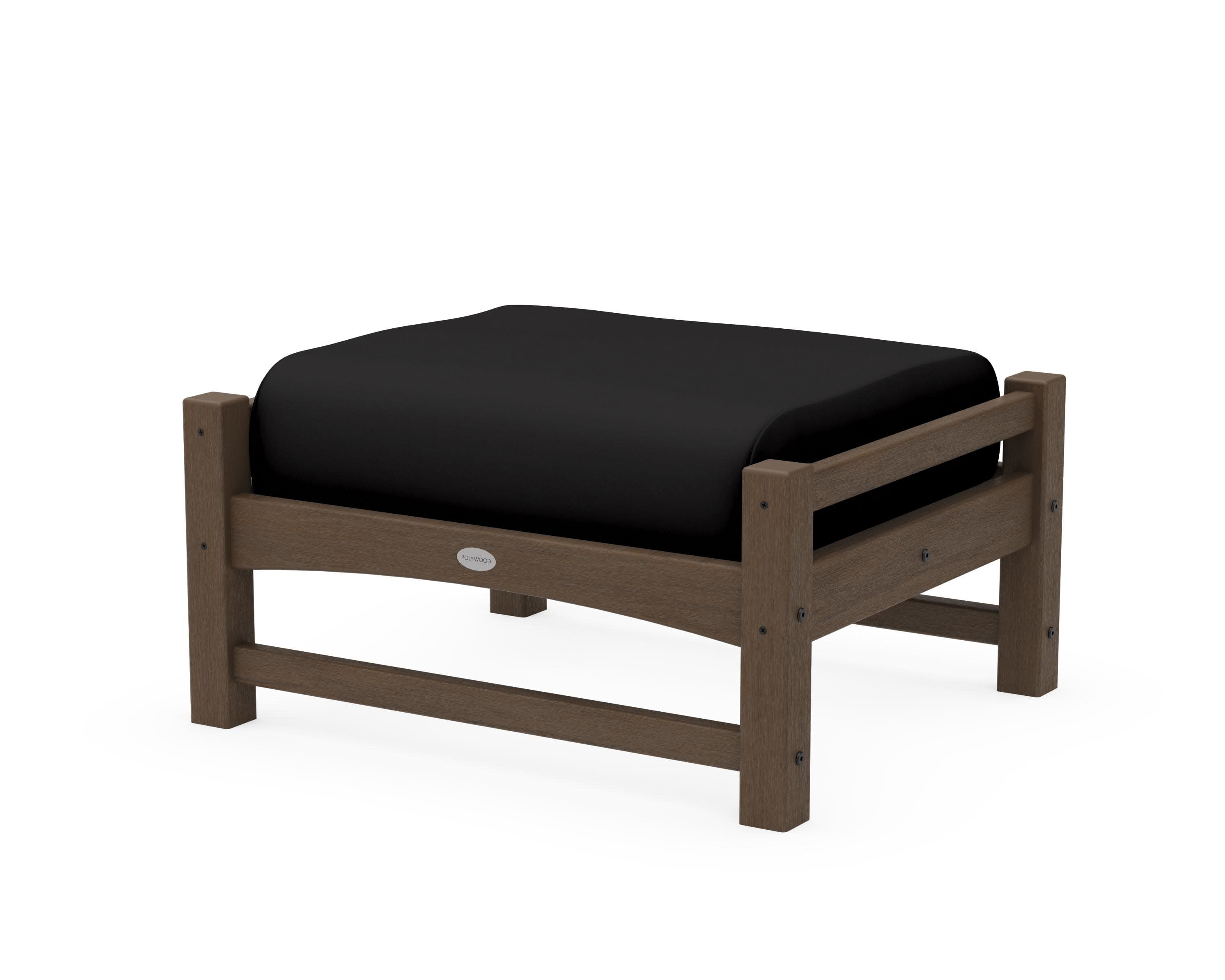 Club Ottoman in Kona / Canvas Black