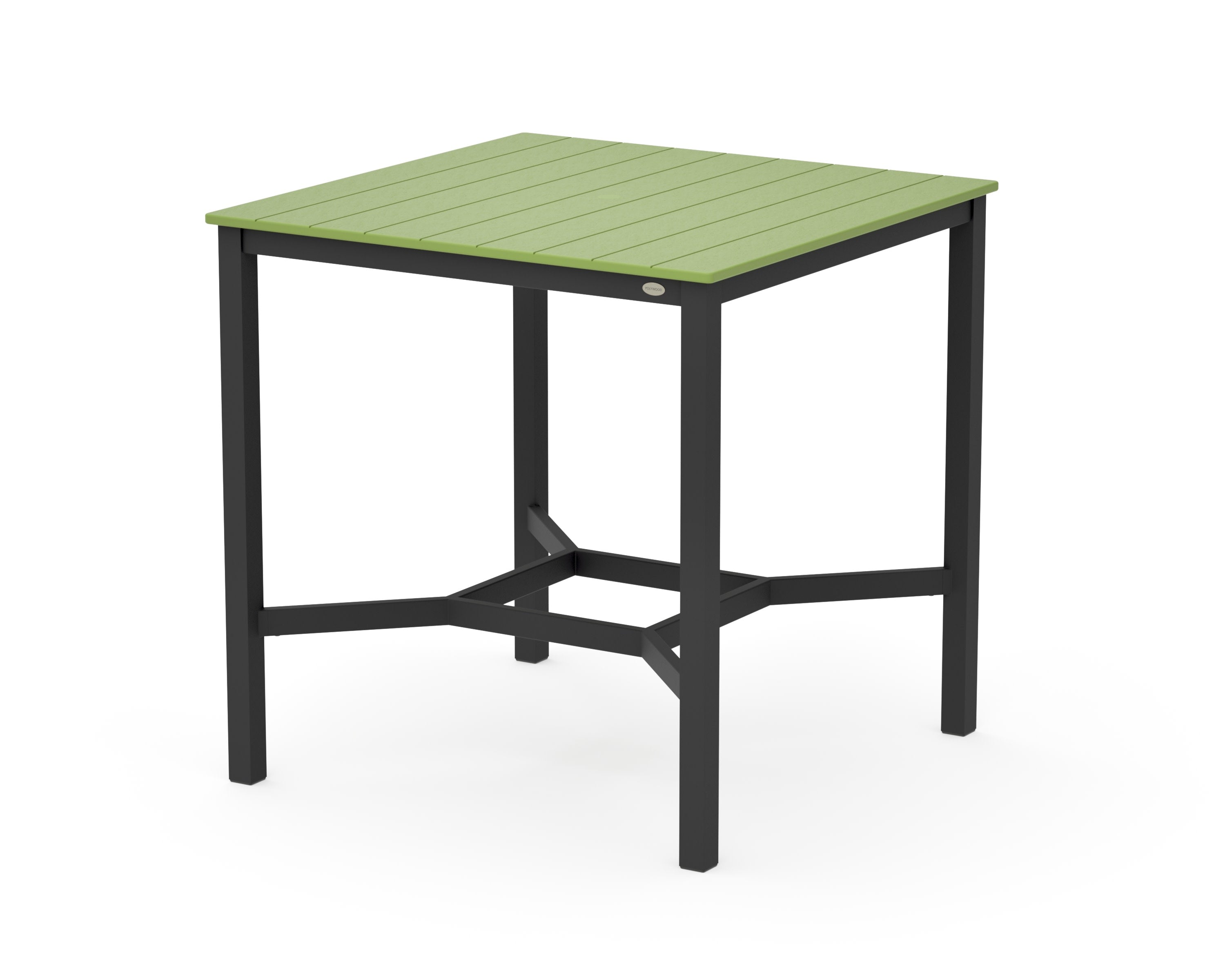 Main Street 42 x 42 Bar Table in Black / Lime