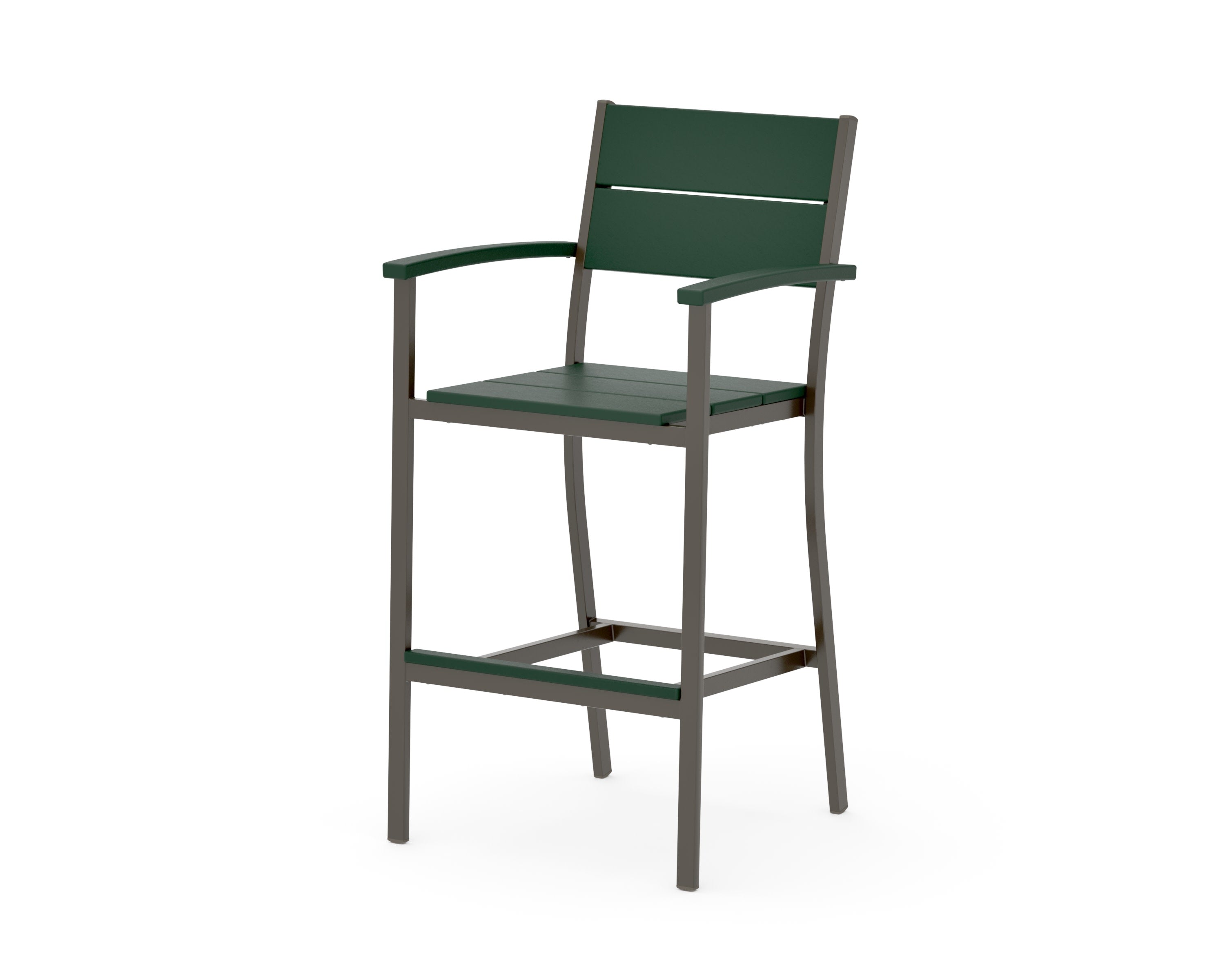 Main Street Bar Arm Chair in Bronze / Green