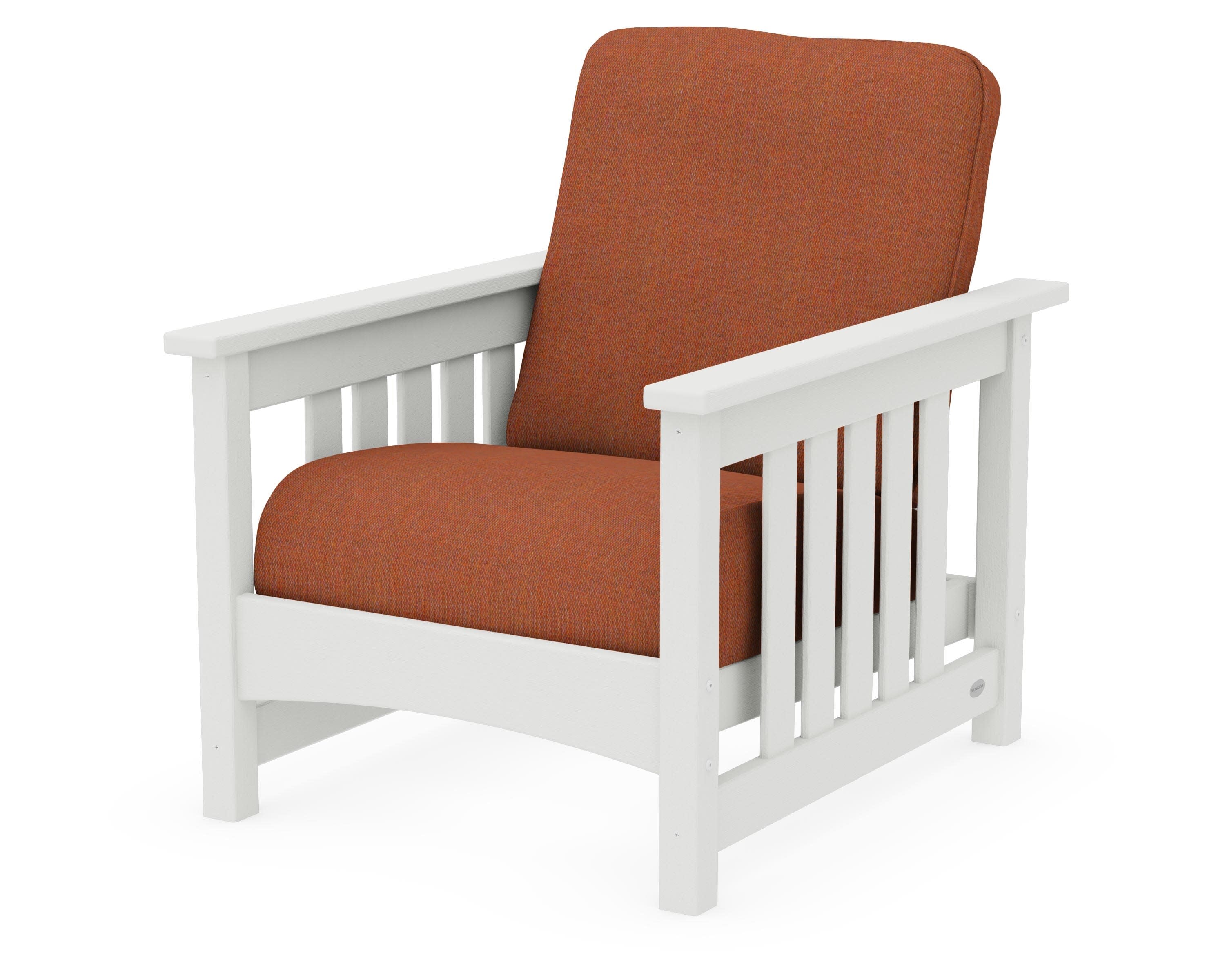 Club Mission Chair in Vintage White / Play Adobe