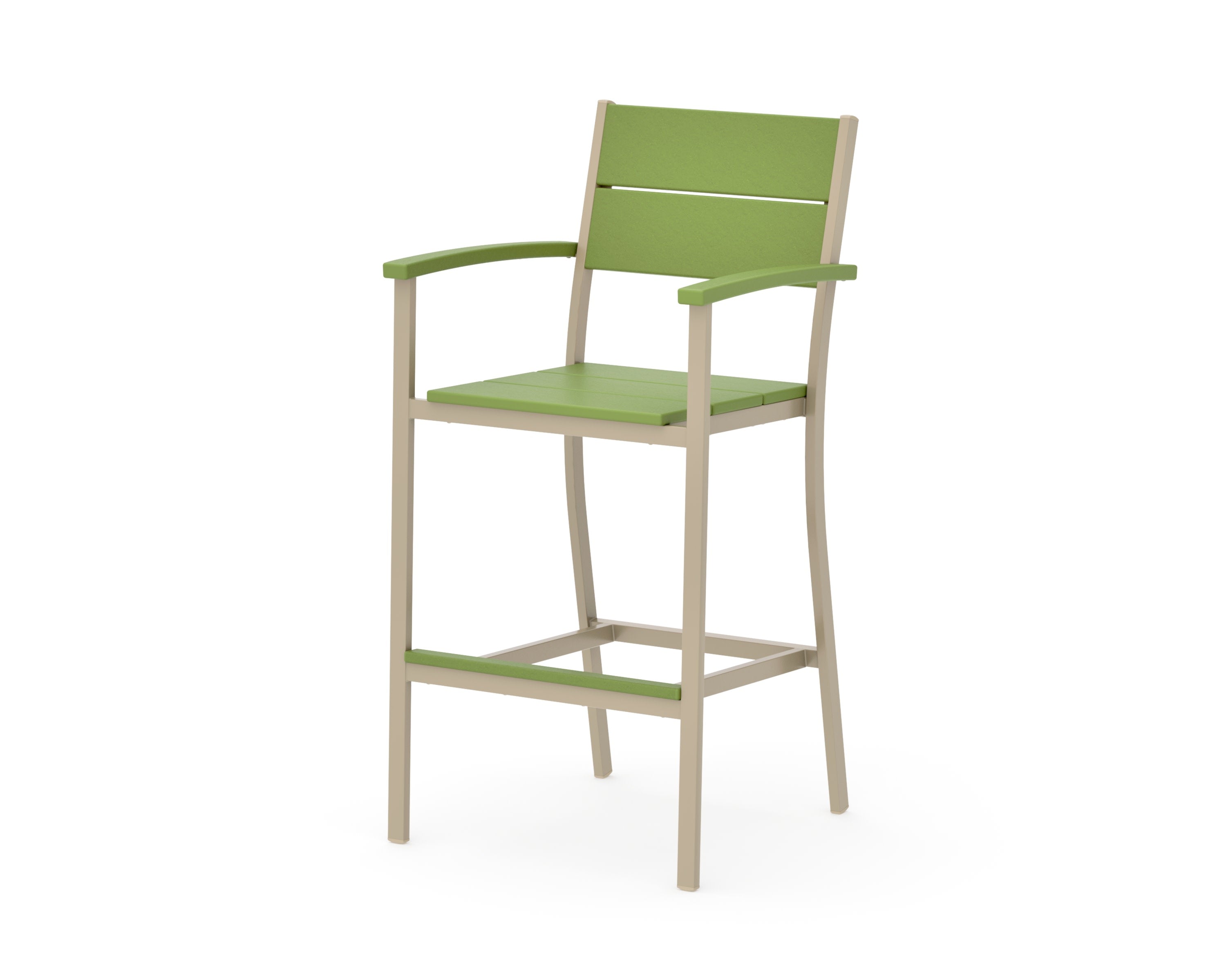 Main Street Bar Arm Chair in Sand / Lime